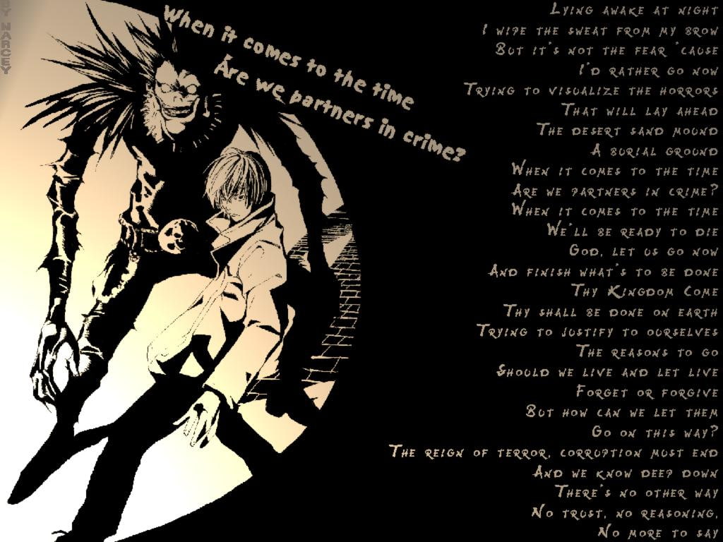 yagami, hd, death note, 480P, light, death, art, anime, note, ryuuguu, Ryuk, HD Wallpaper
