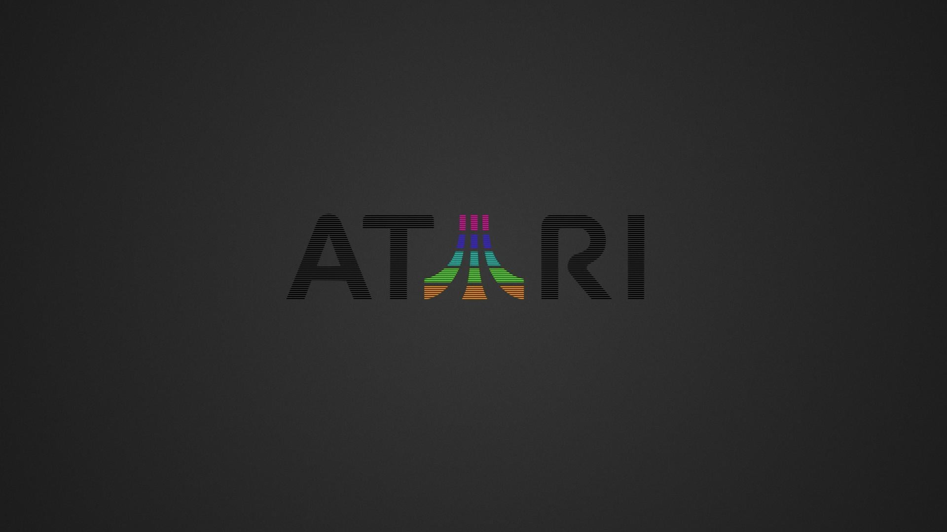 color, 1080P, Atari, logo, background, HD Wallpaper
