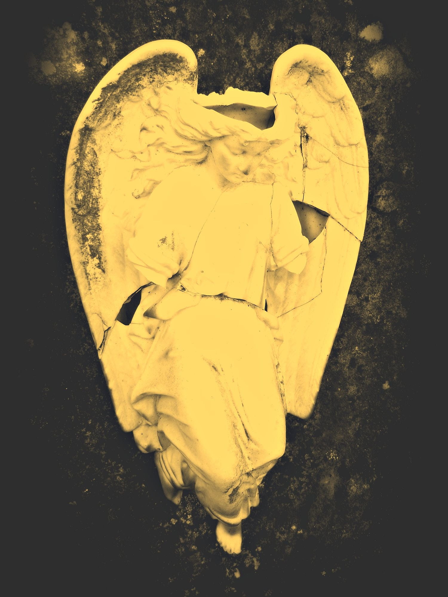 rest, animal body part, tomb, close-up, emotion, tombstone, high angle view, single object, symbol, broken, heart shape, wing, spiritual, figure, representation, Phone HD Wallpaper
