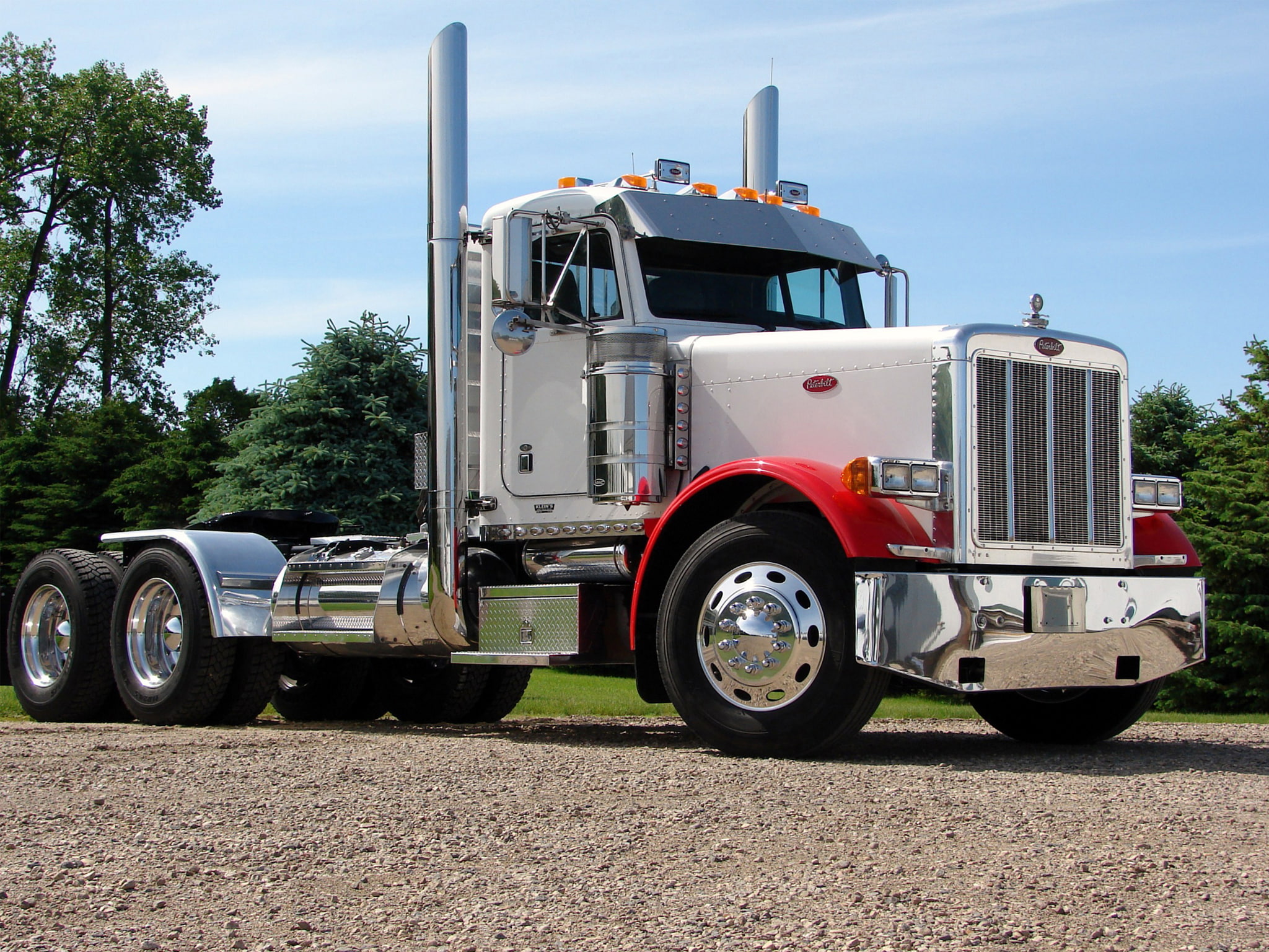 peterbilt, 1080P, semi, 1987, 379, tractor, HD Wallpaper