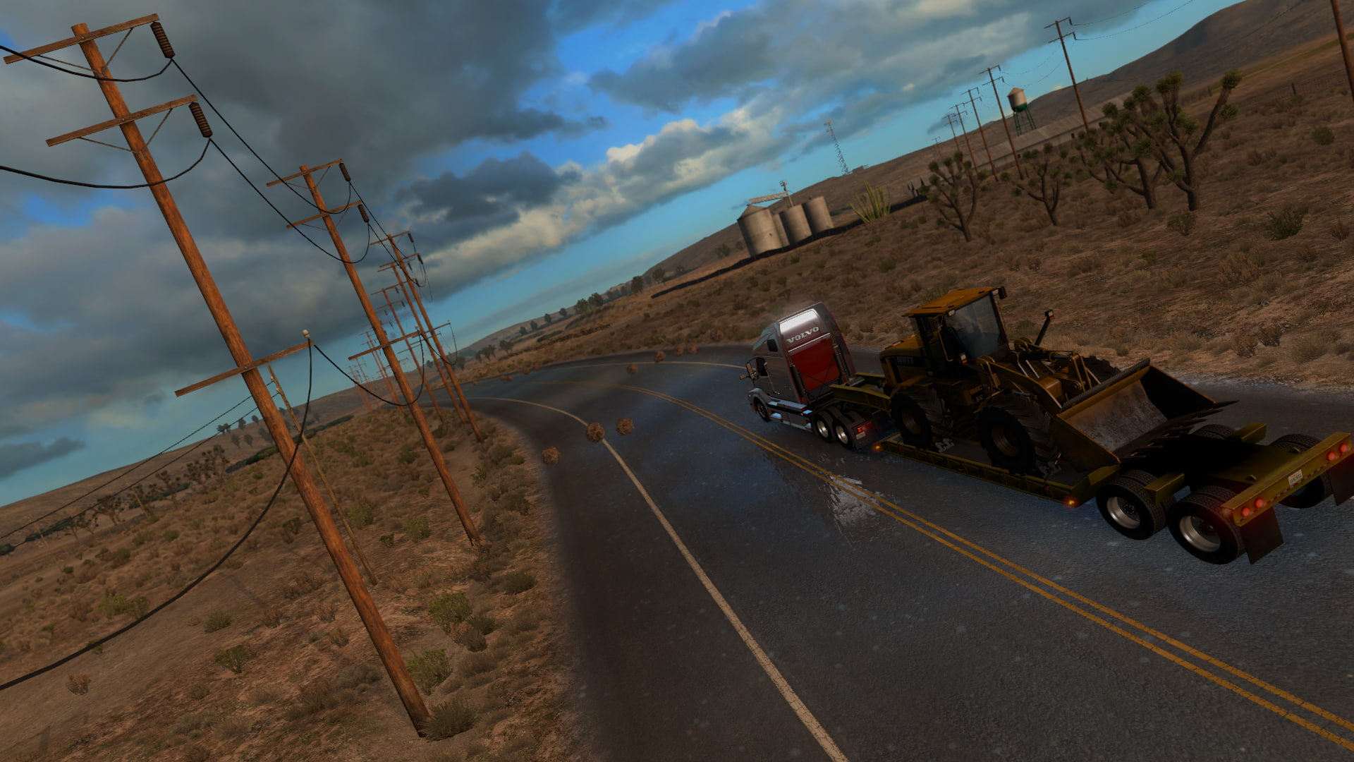nature, Volvo, mode of transportation, environment, on the move, street, day, American Truck Simulator, outdoors, sky, 1080P, no people, road, transportation, HD Wallpaper