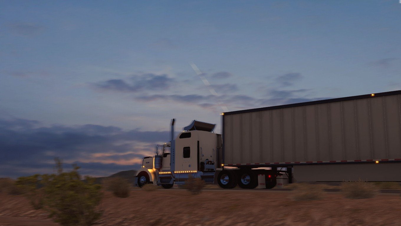 american truck simulator trucks desert arizona video games, mode of transportation, architecture, 720P, transportation, trucking, semi-truck, outdoors, HD Wallpaper