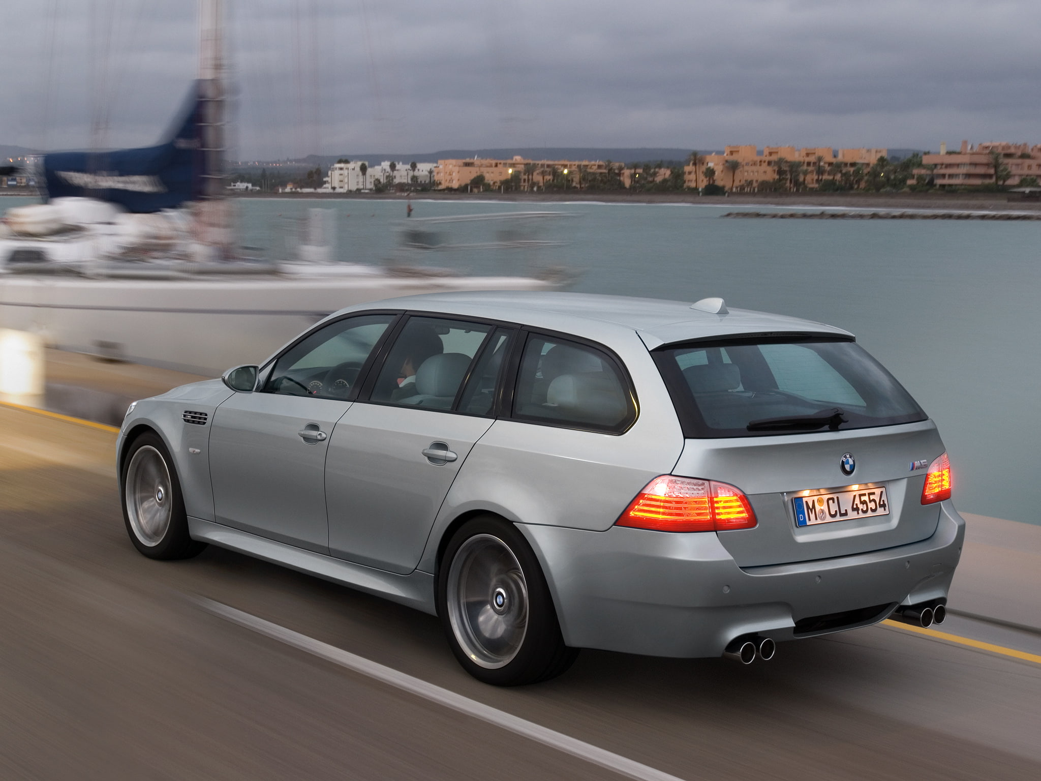2007, touring, bmw-m5, 1080P, e61, HD Wallpaper