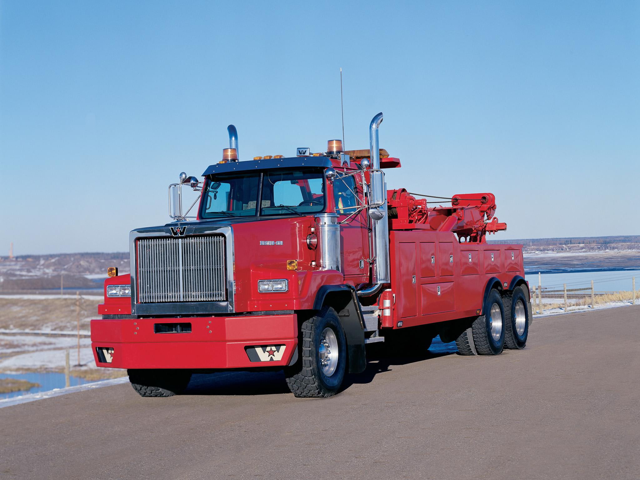 6900xd, 1080P, tractor, 2008, western, xd, towtruck, star, semi, HD Wallpaper