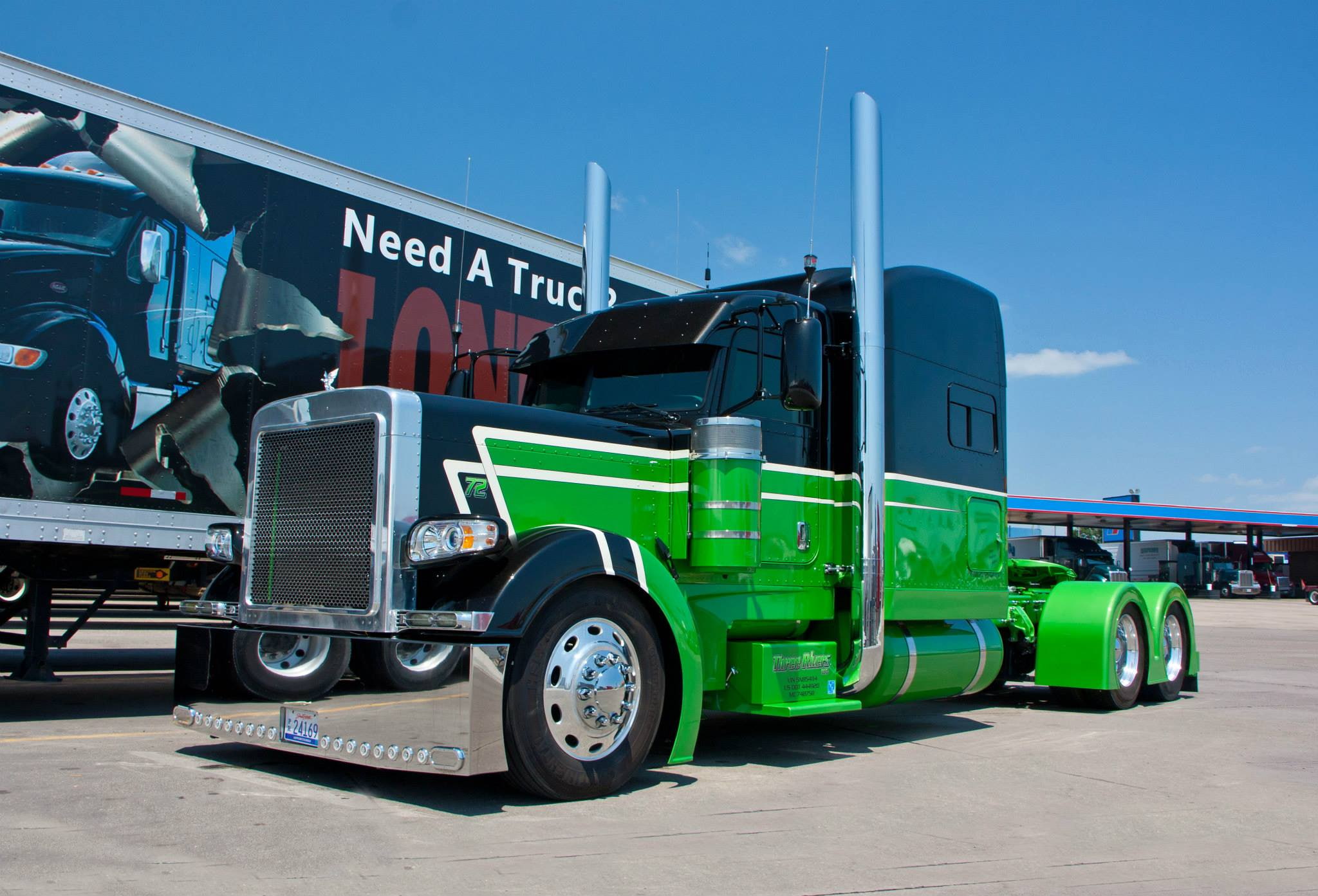 peterbilt, 1080P, HD Wallpaper