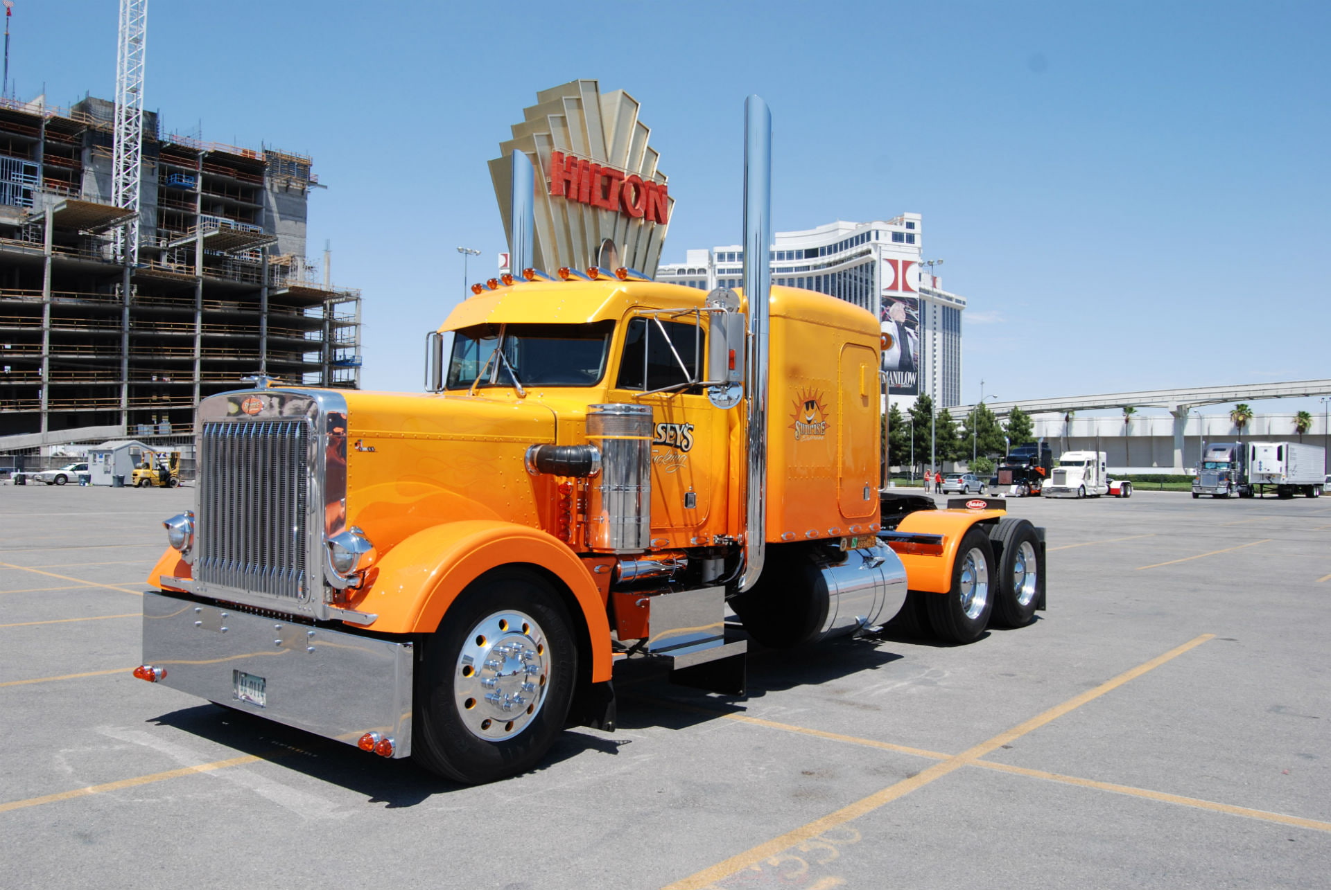 rigs, 1080P, semi, tractor, peterbilt, trucks, HD Wallpaper