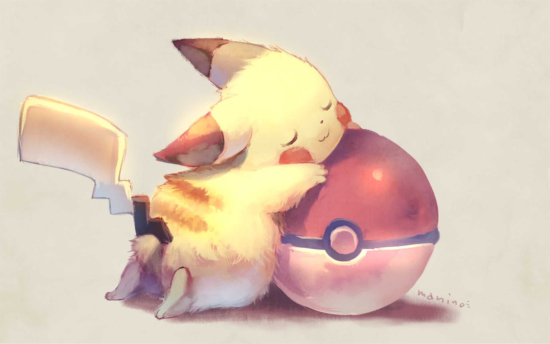 Pokéballs, Pokémon, sleeping, Pikachu, 1080P, HD Wallpaper