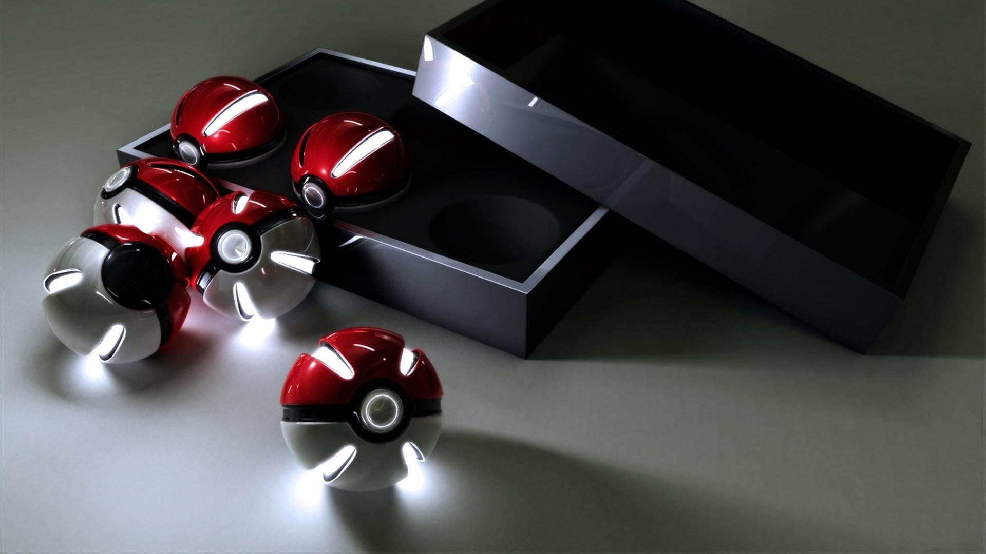 Pokémon, Video Game Art, render, collection, 1080P, Pokéballs, HD Wallpaper