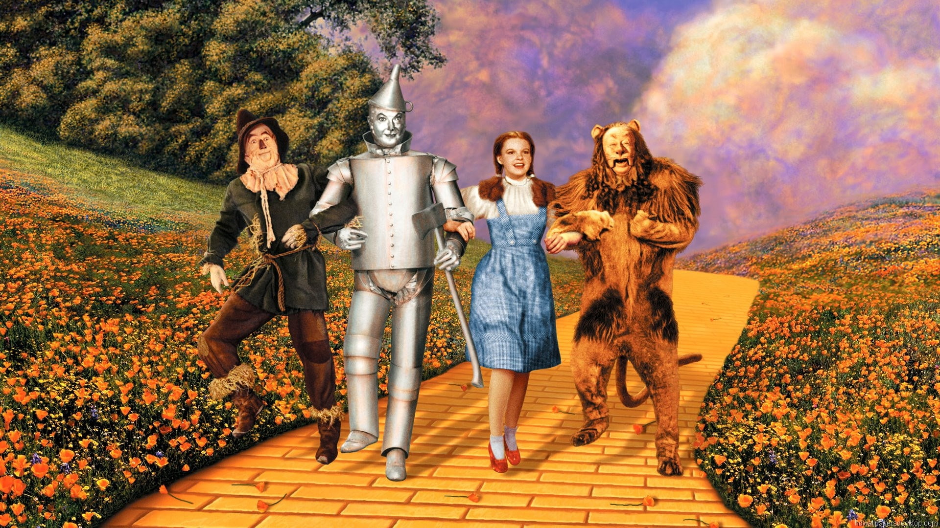 tree, portrait, the wizard of oz, fashion, nature, togetherness, young women, looking at camera, lifestyles, group of people, females, young adult, 1080P, HD Wallpaper