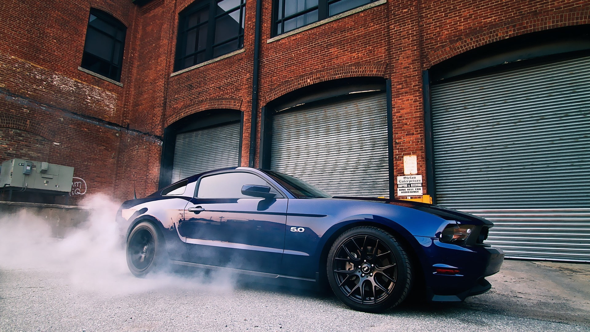 Ford, art, 1080P, cars, muscle, burnout, x, mustang, hd, HD Wallpaper