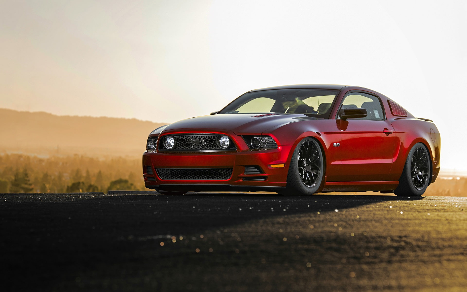 Ford, muscle, gt, Red, 1080P, Car, Mustang, HD Wallpaper