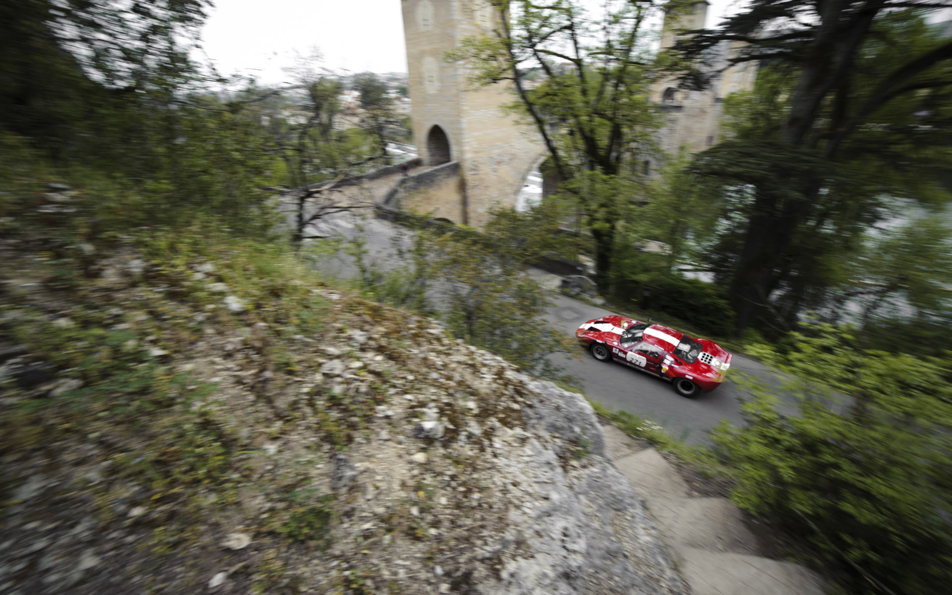race, hd, 1080P, red, ford, mk3, car, gt, cars, gt40, muscle, mk, white, classic, HD Wallpaper