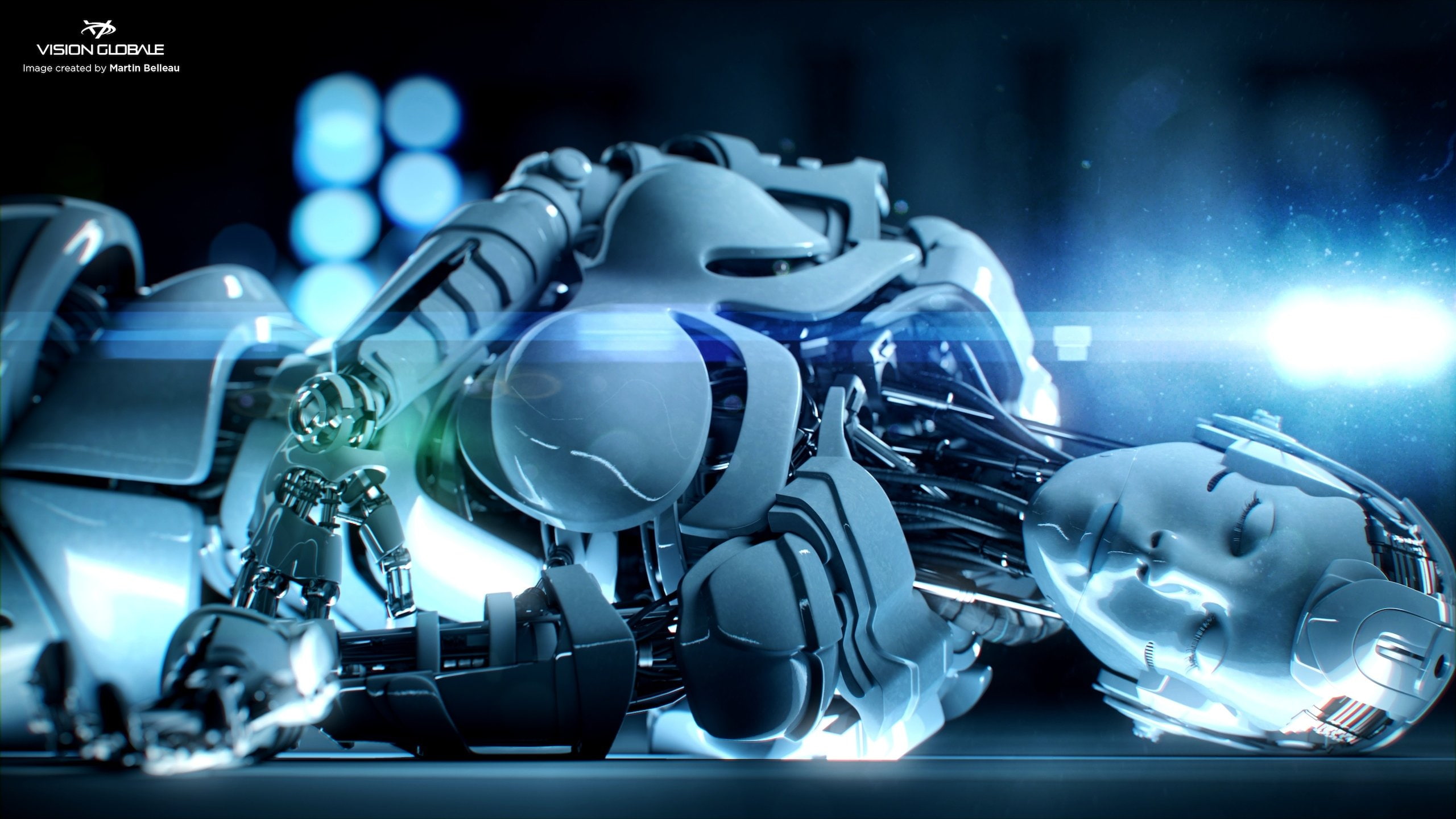 blue, industry, representation, business, glowing, cyborg, healthcare and medicine, fi, no people, robot, machinery, technology, night, Futuristic, technics, HD Wallpaper