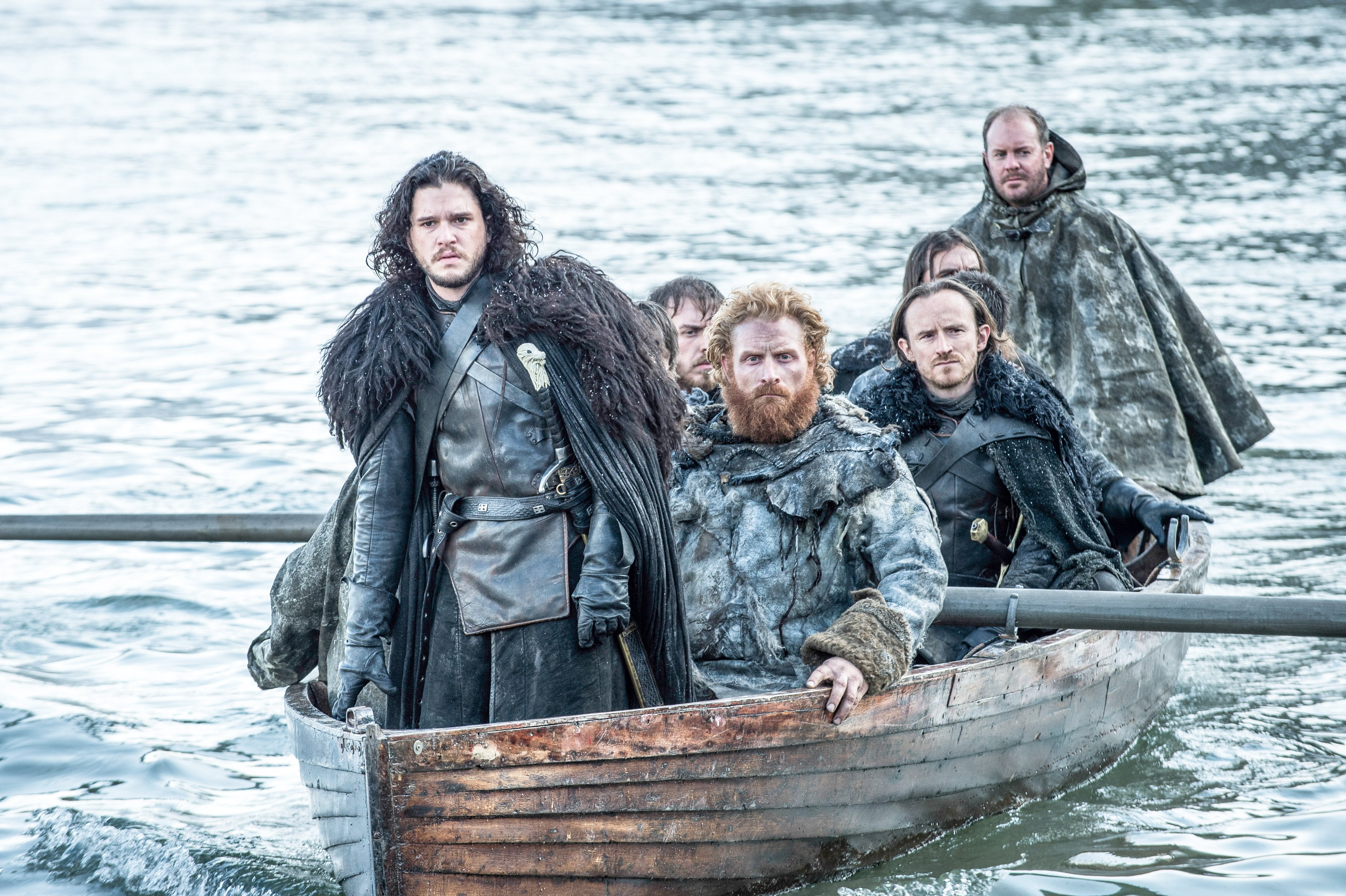 4K, Kit Harington, TV Show, Game Of Thrones, Jon Snow, Kristofer Hivju, Dolorous Edd, Tormund Giantsbane, HD Wallpaper