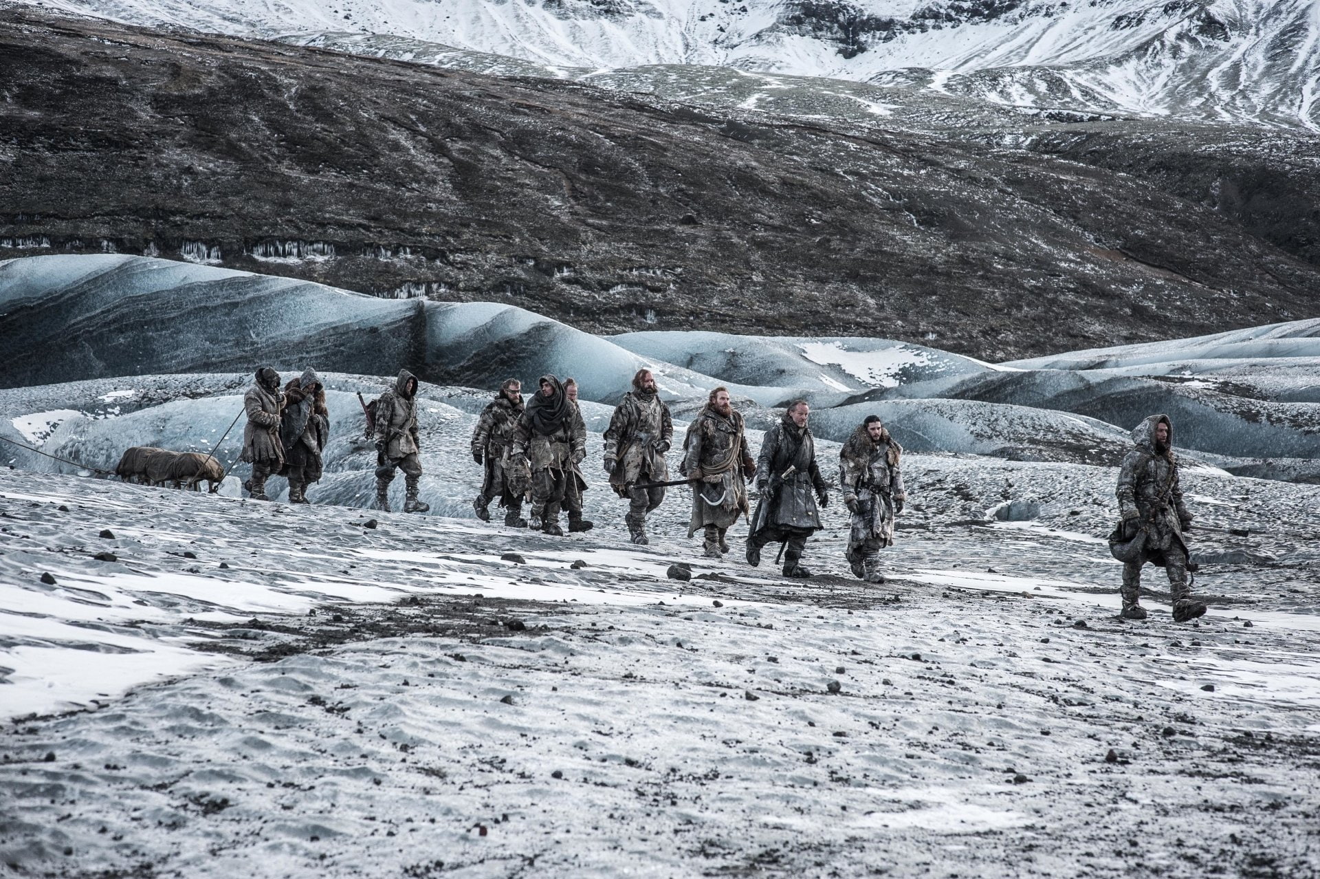 Iain Glen, Kit Harington, 1080P, TV Show, Tormund Giantsbane, Kristofer Hivju, Beric Dondarrion, Jon Snow, Richard Dormer, Sandor Clegane, Jorah Mormont, HD Wallpaper