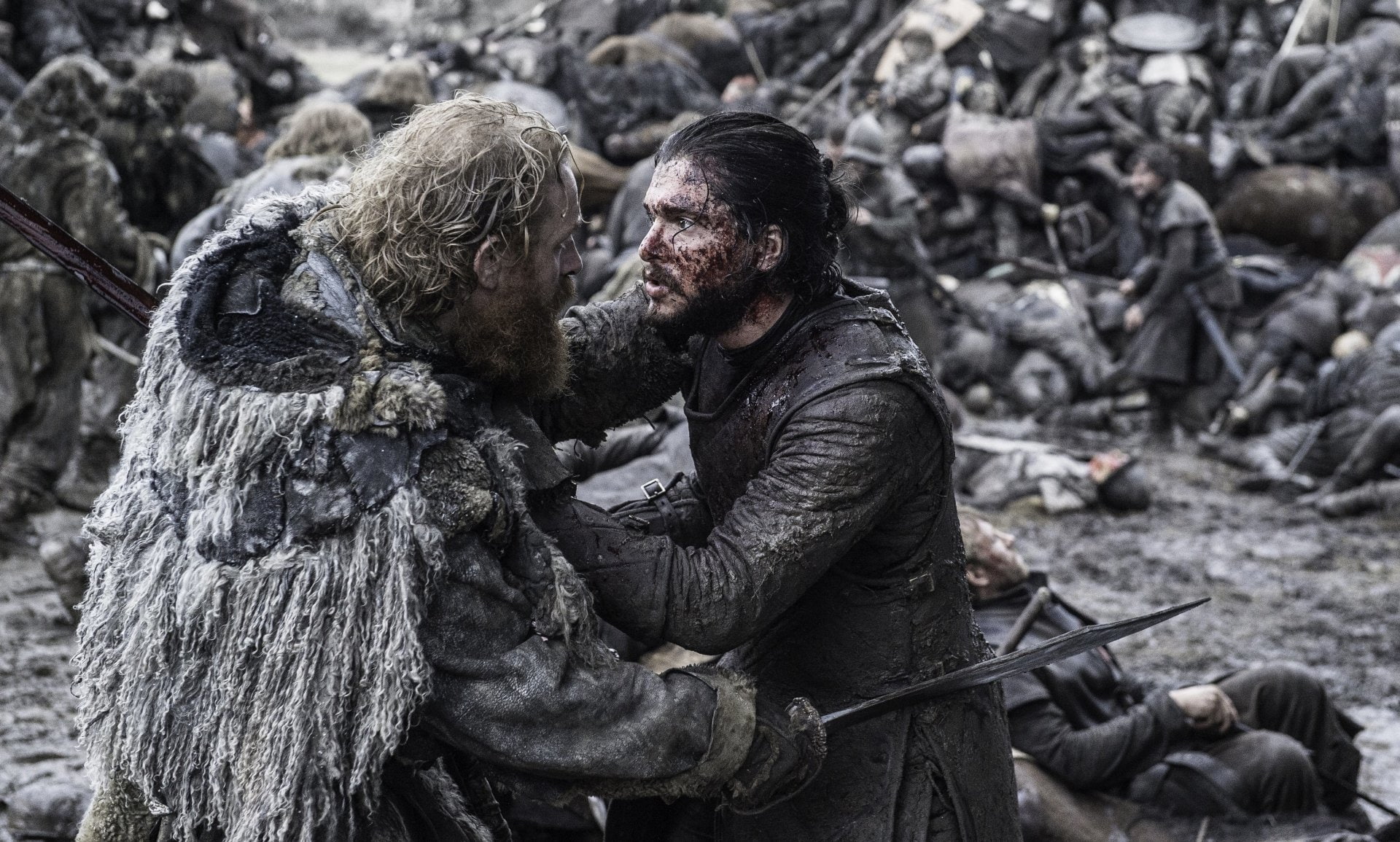 TV Show, 1080P, Jon Snow, Game Of Thrones, Kristofer Hivju, Tormund Giantsbane, Kit Harington, HD Wallpaper