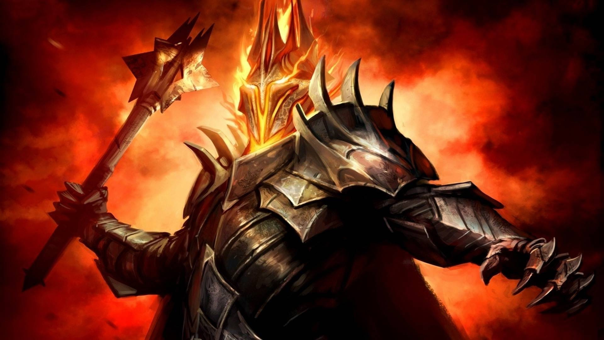 1080P, sauron the lord of the rings, war, history, people, metal, weapon, smoke - physical structure, suit of armor, arts culture and entertainment, battle, HD Wallpaper