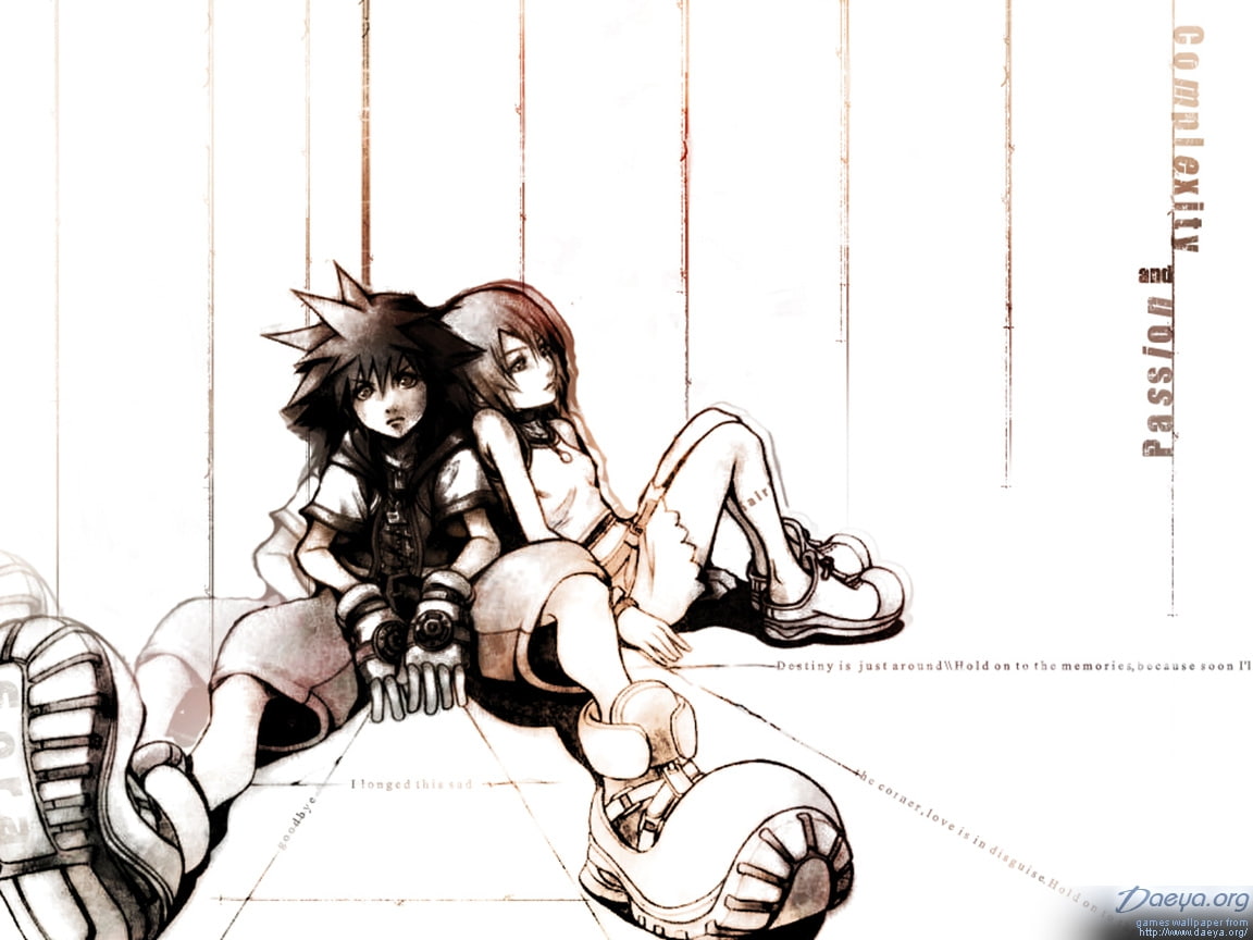 games, Kingdom Hearts, sora, hd, kingdom, x, hearts, 480P, art, video, kairi, HD Wallpaper
