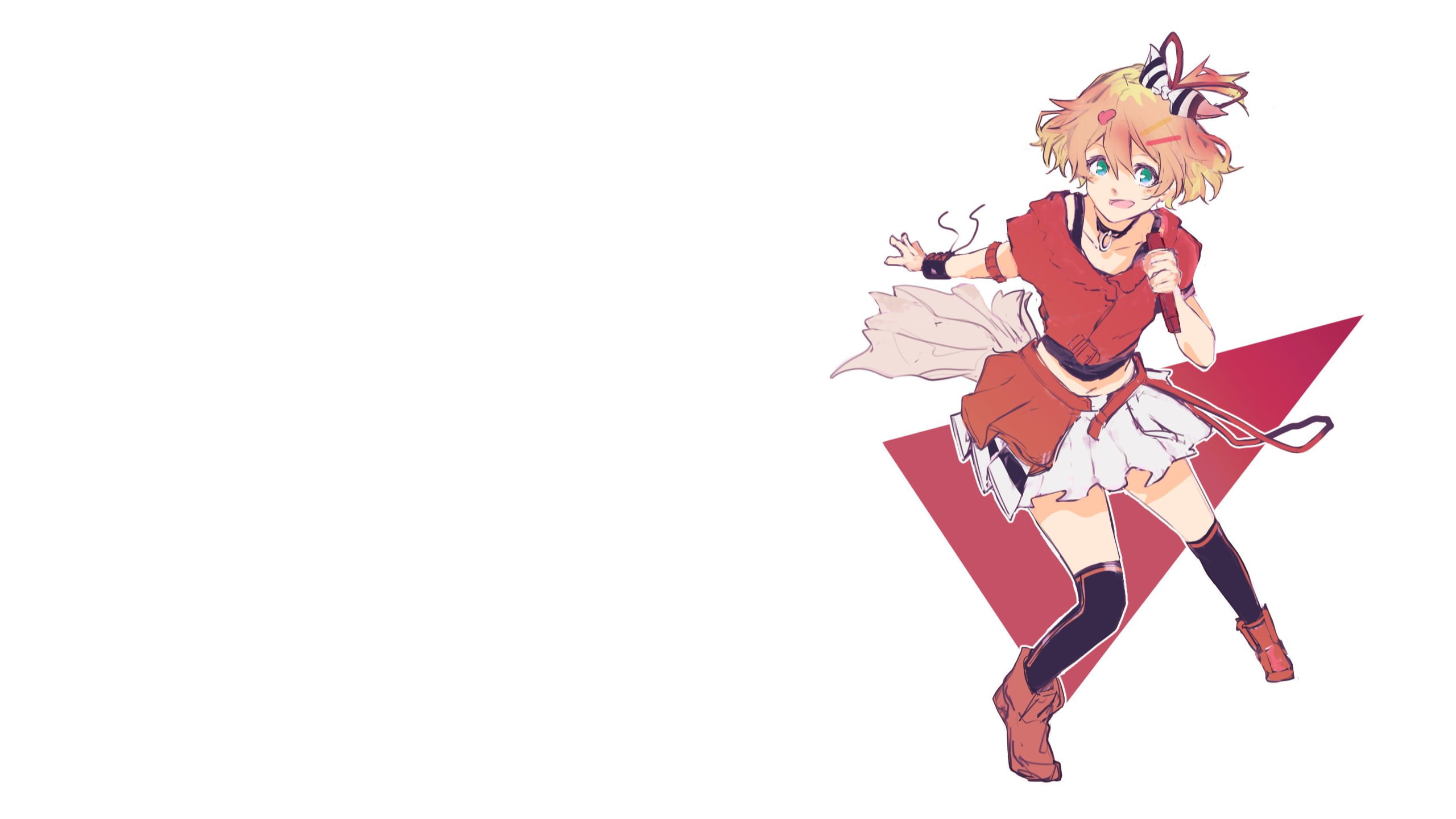 2K, Freyja Wion, anime, Macross Delta, anime girls, white background, HD Wallpaper