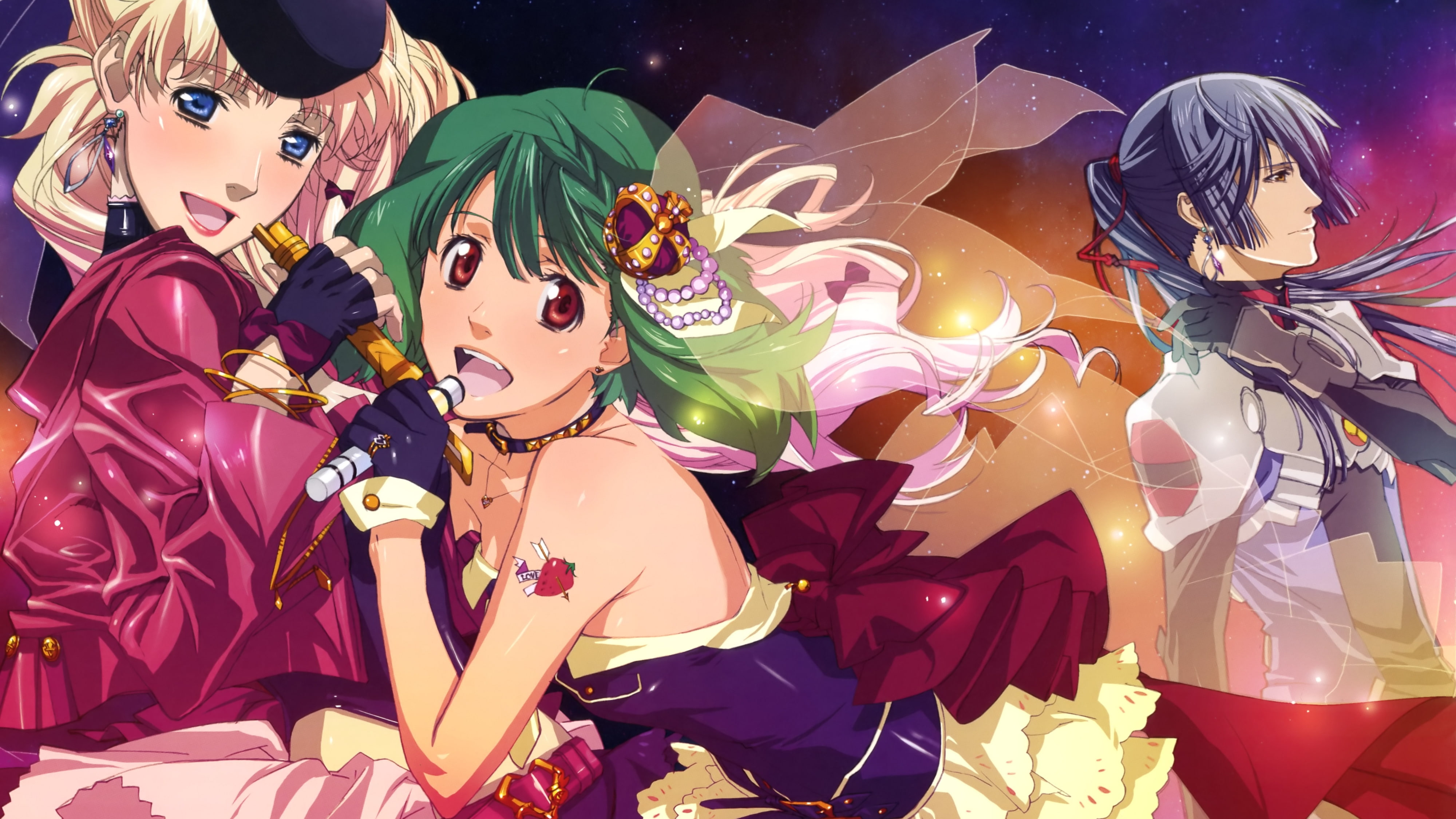 Macross Frontier, Alto Saotome, Ranka Lee, 4K, Sheryl Nome, Anime, HD Wallpaper