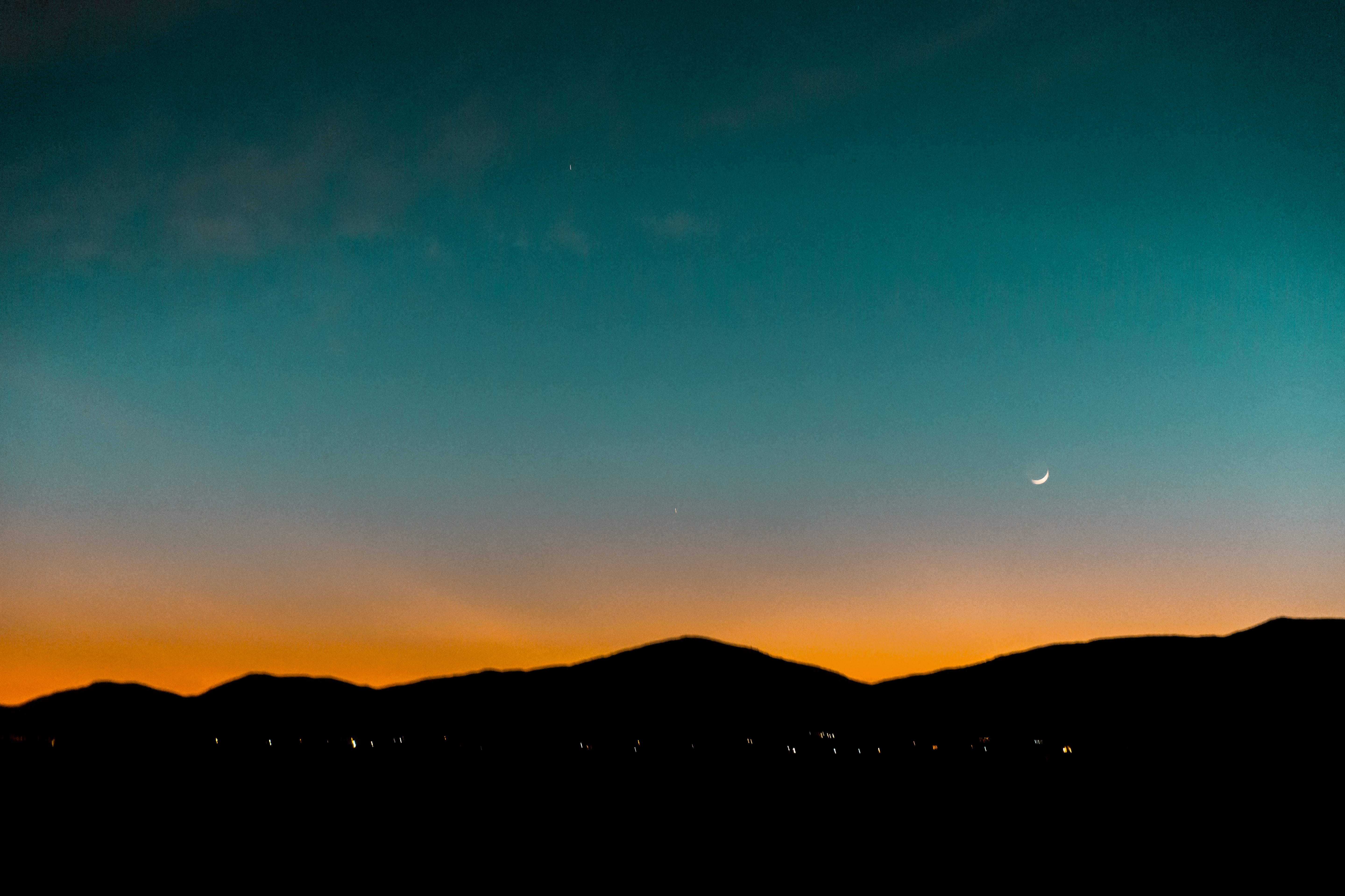 moonlight, mountain, baja, beauty in nature, star - space, scenics - nature, idyllic, tones, no people, beauty, landscape, sky, color, nature, night, mexico, HD Wallpaper
