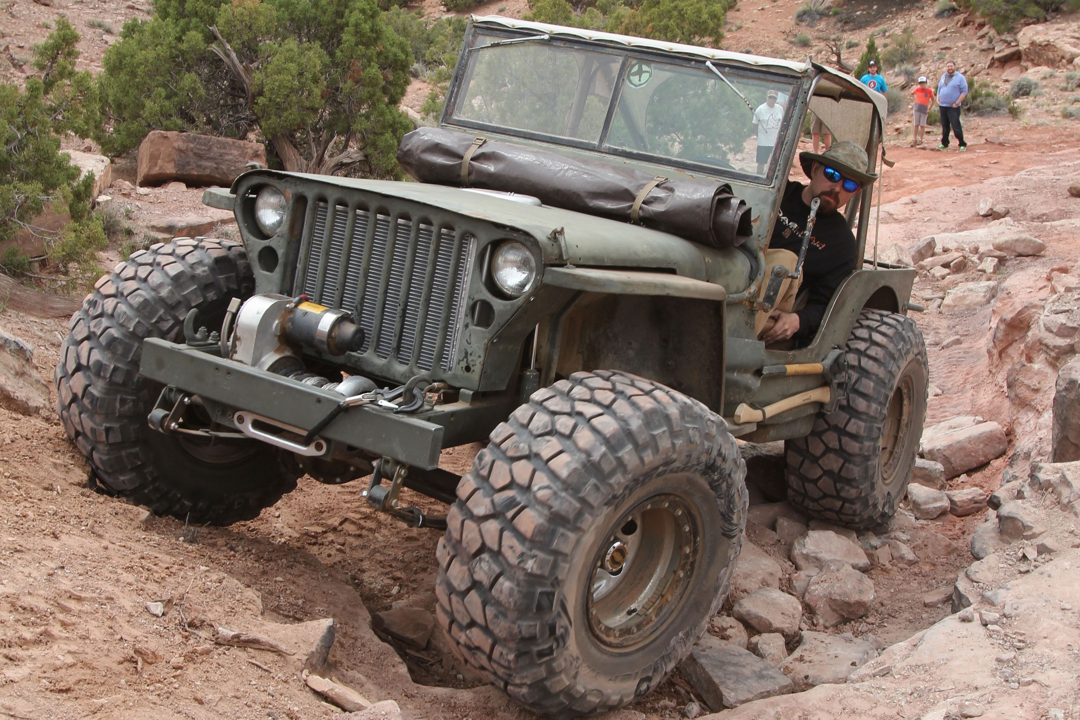 retro, 4x4, custom, jeep, truck, 2K, suv, offroad, HD Wallpaper