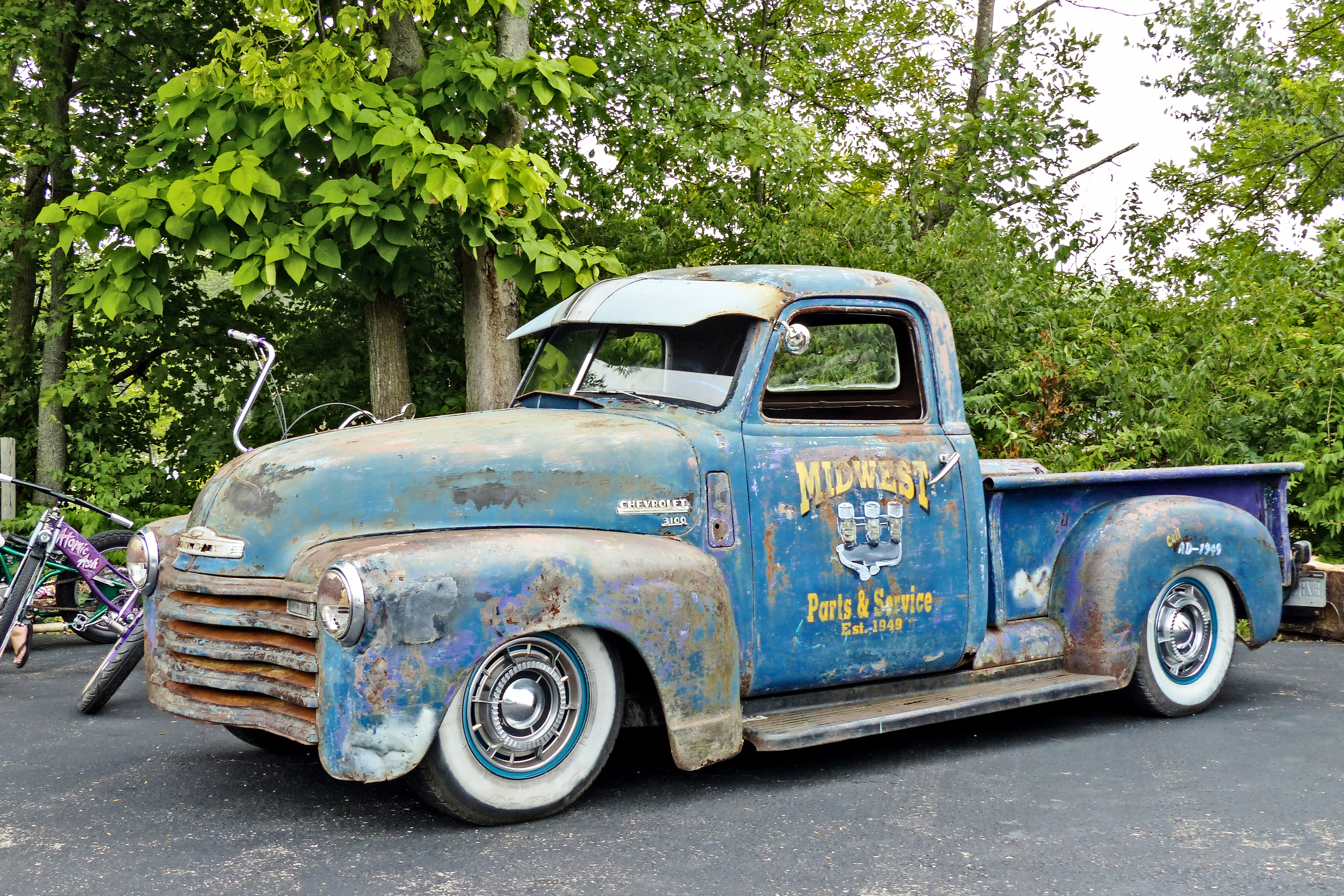 chevy, rod, usa, 3100, hotrod, 1950, hot, rat, pickup, 5K, ratrod, chevrolet, HD Wallpaper