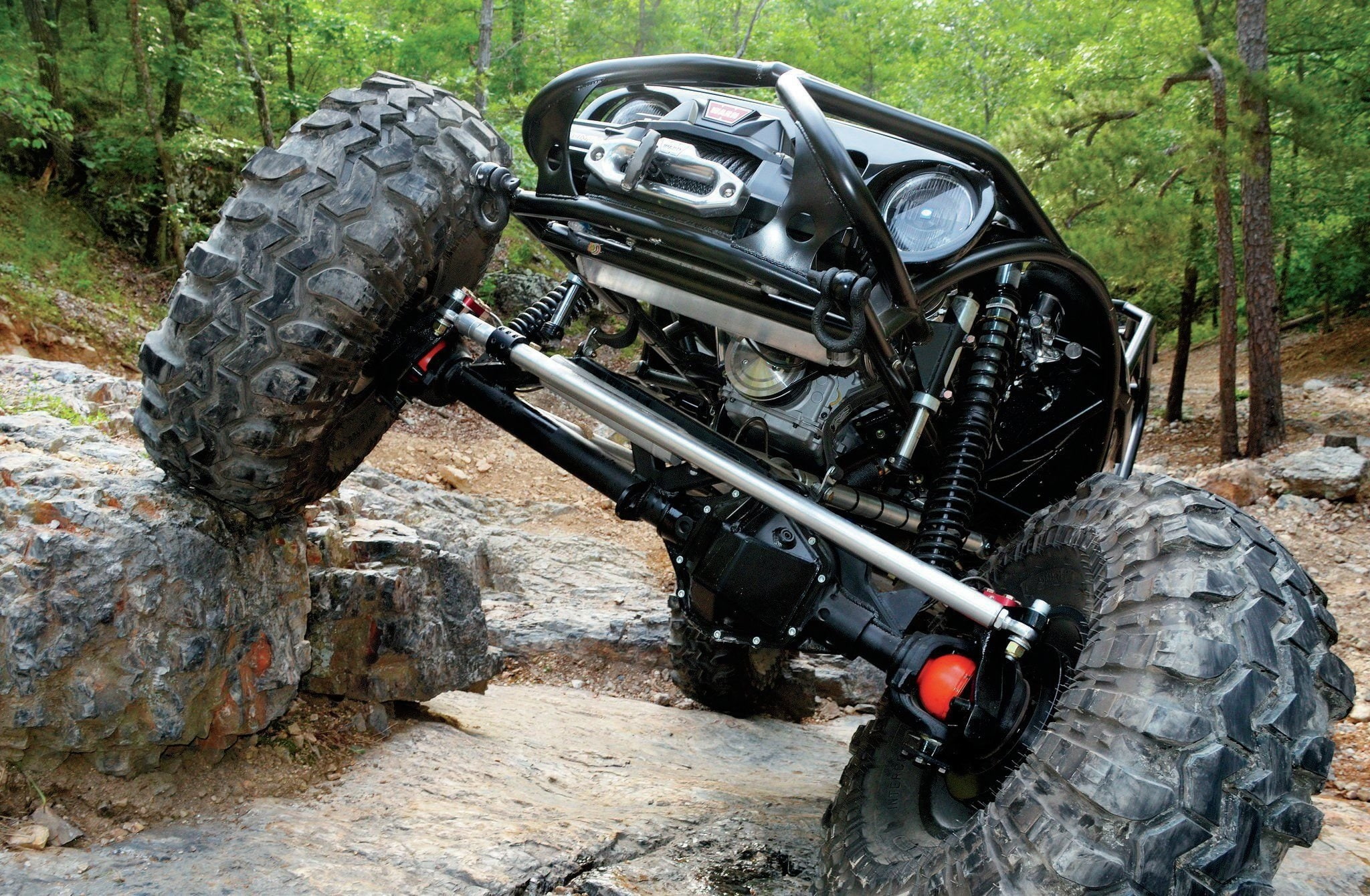 mode of transportation, offroad, no people, motor vehicle, weapon, motorcycle, tire, stationary, 1080P, day, jeep, outdoors, metal, nature, wheel, tree, HD Wallpaper