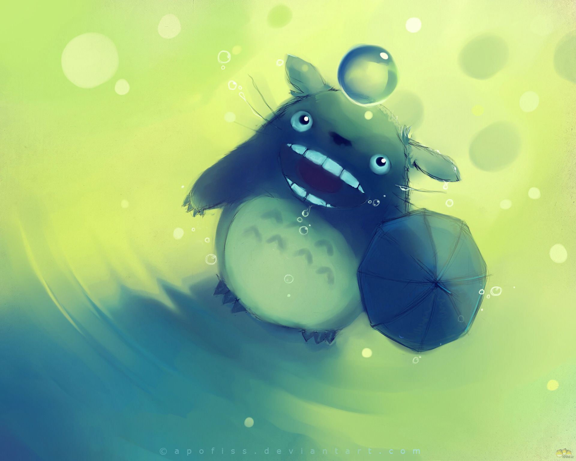 animal themes, animal, umbrella, 1080P, high angle view, fun, close-up, neighbor, mood, nature, ball, shiny, blue, deep, drawing, purity, anime, figure, HD Wallpaper