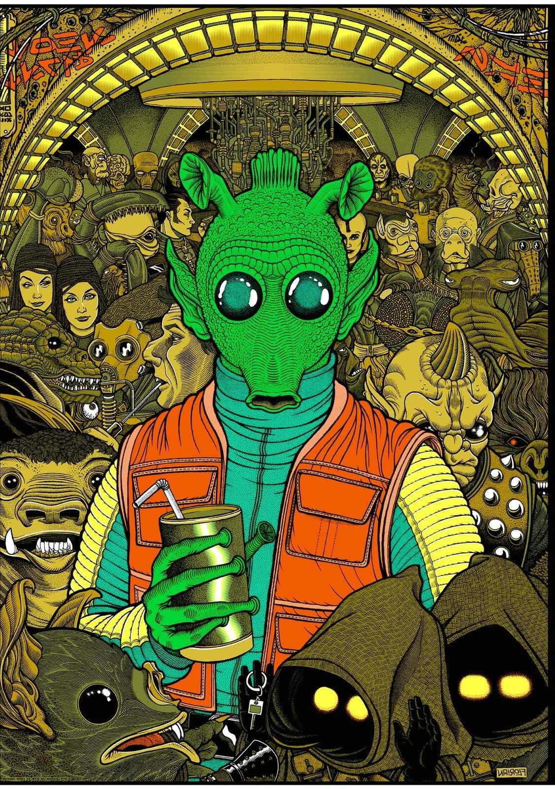 multi colored, day, communication, full frame, outdoors, Assassins, art and craft, Greedo, arts culture and entertainment, craft, feline, representation, Phone HD Wallpaper
