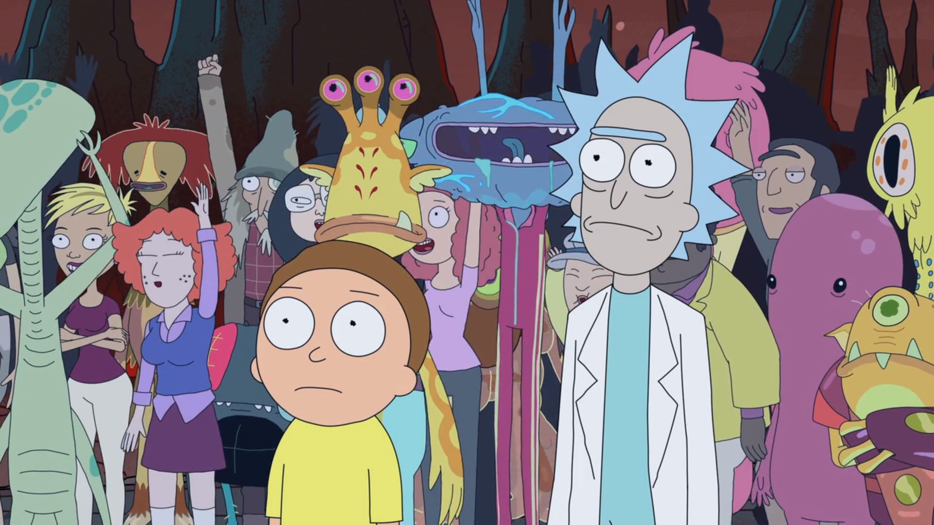 Rick and Morty, day, 1080P, variation, large group of objects, multi colored, retail display, close-up, craft, Morty Smith, Rick Sanchez, creativity, toy, HD Wallpaper