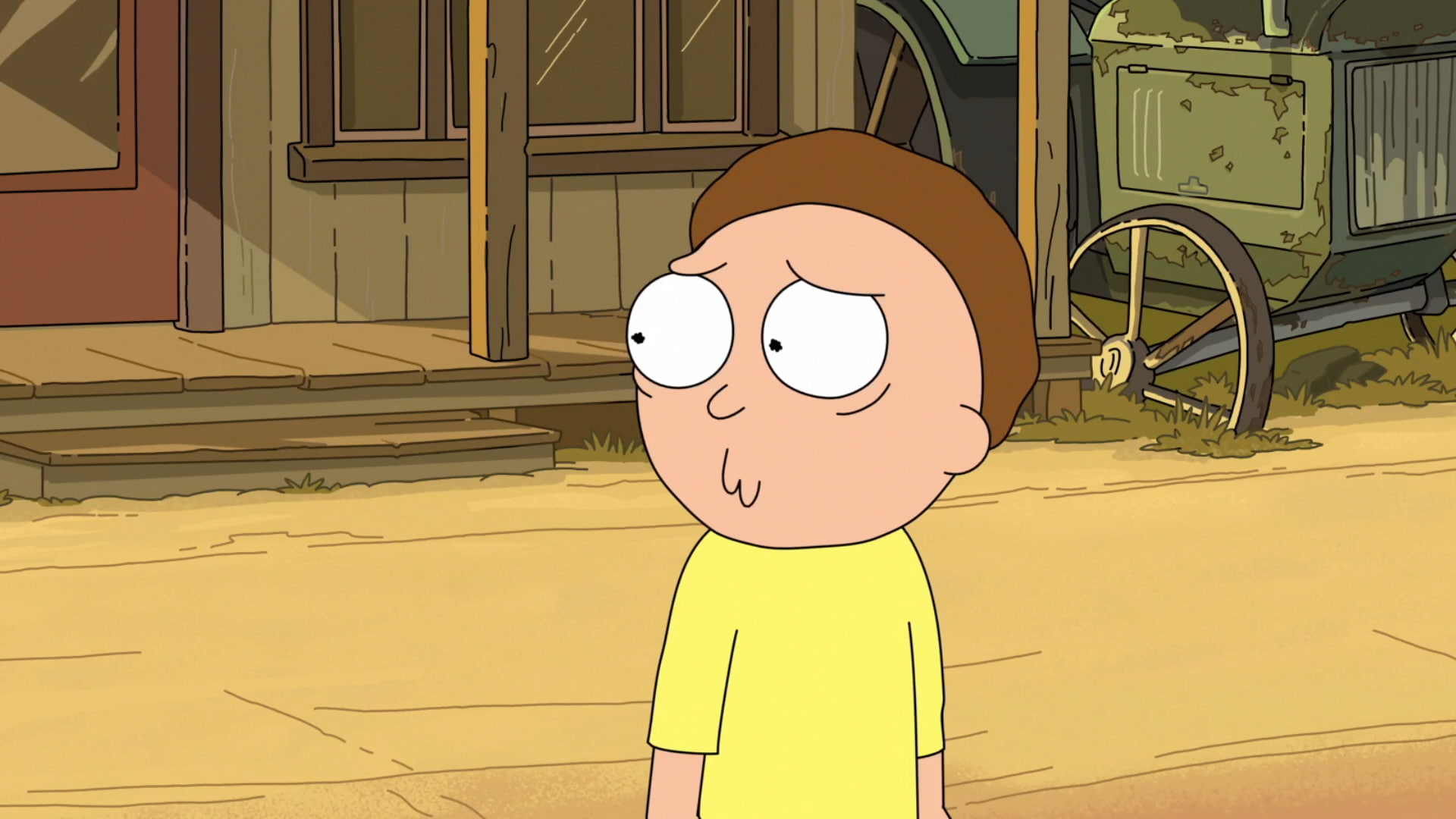 wall - building feature, art and craft, communication, human body part, Adult Swim, real people, arms raised, Morty Smith, front view, human representation, HD Wallpaper