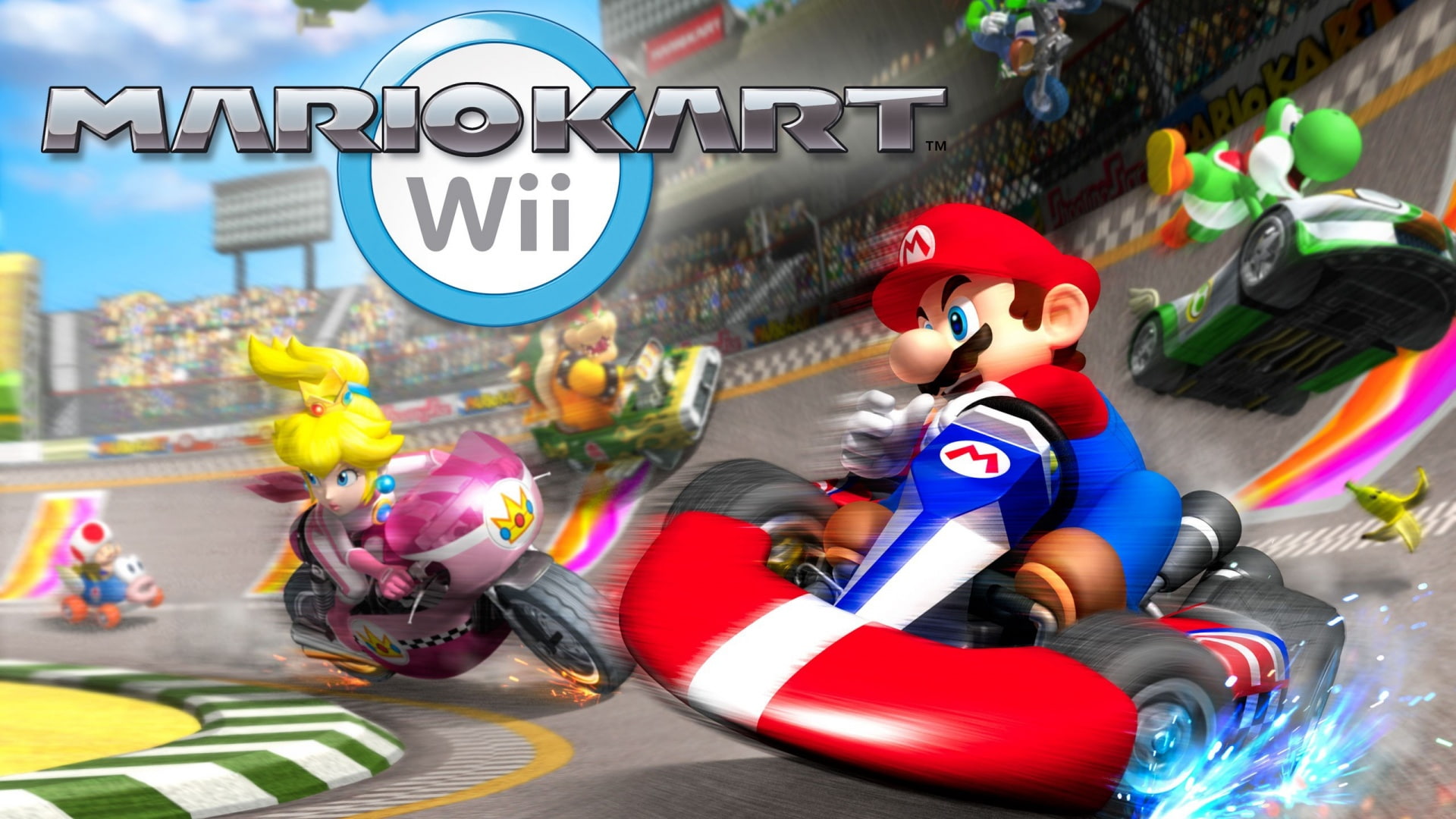 mario, 1080P, games, kart, HD Wallpaper