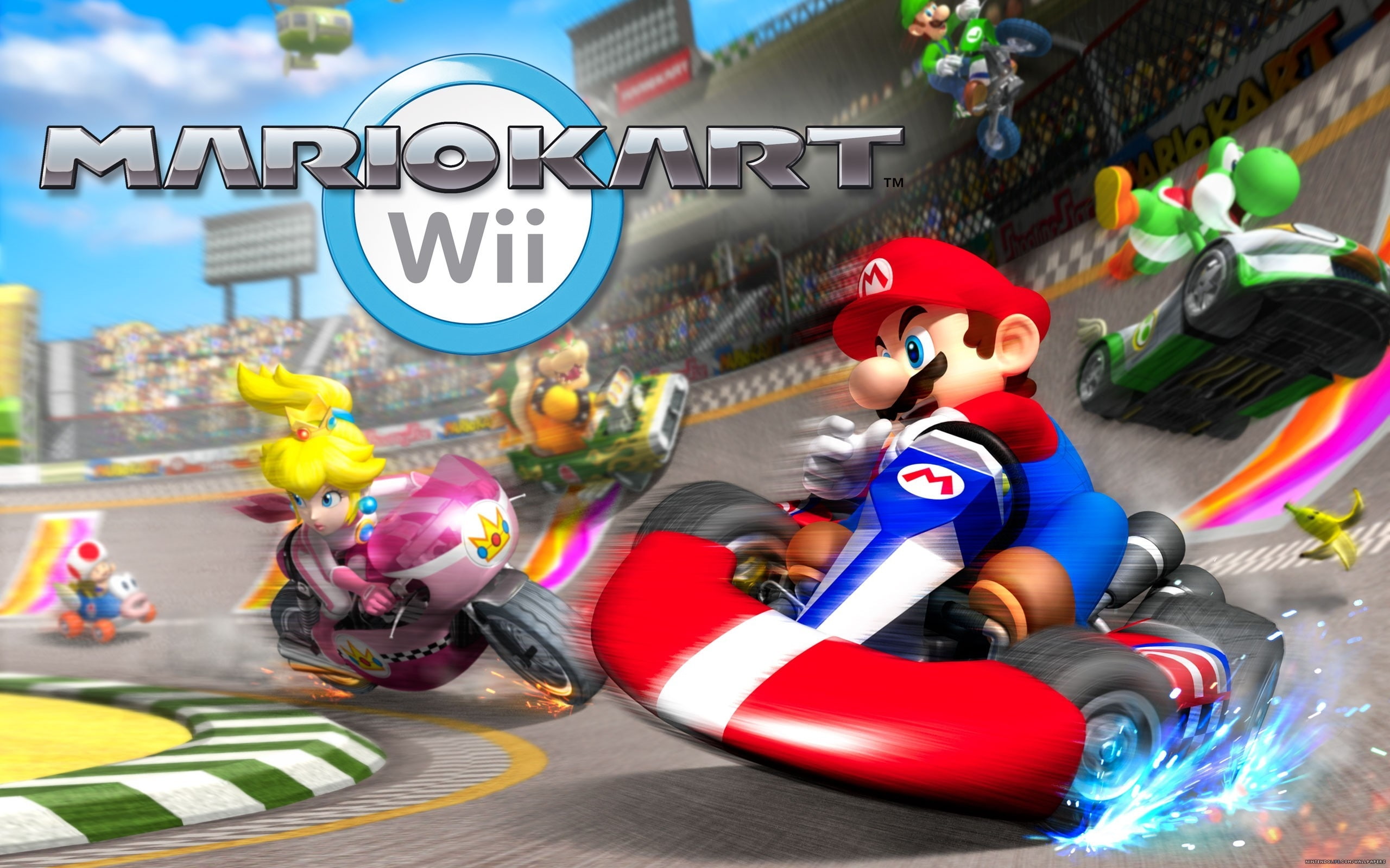 wii, mario, kart, game, nintendo, 2K, HD Wallpaper