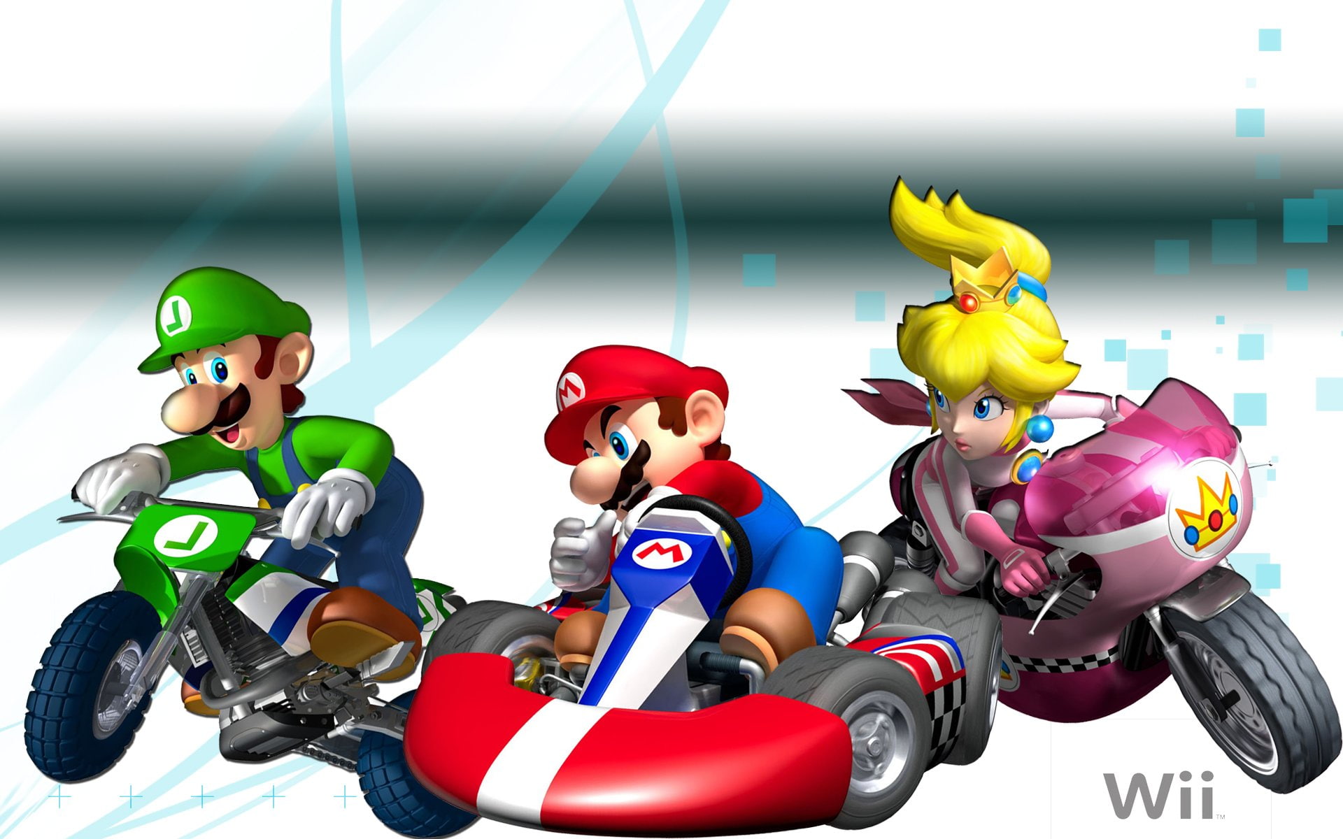 racing, race, mario, kart, go kart, nintendo, family, 1080P, HD Wallpaper