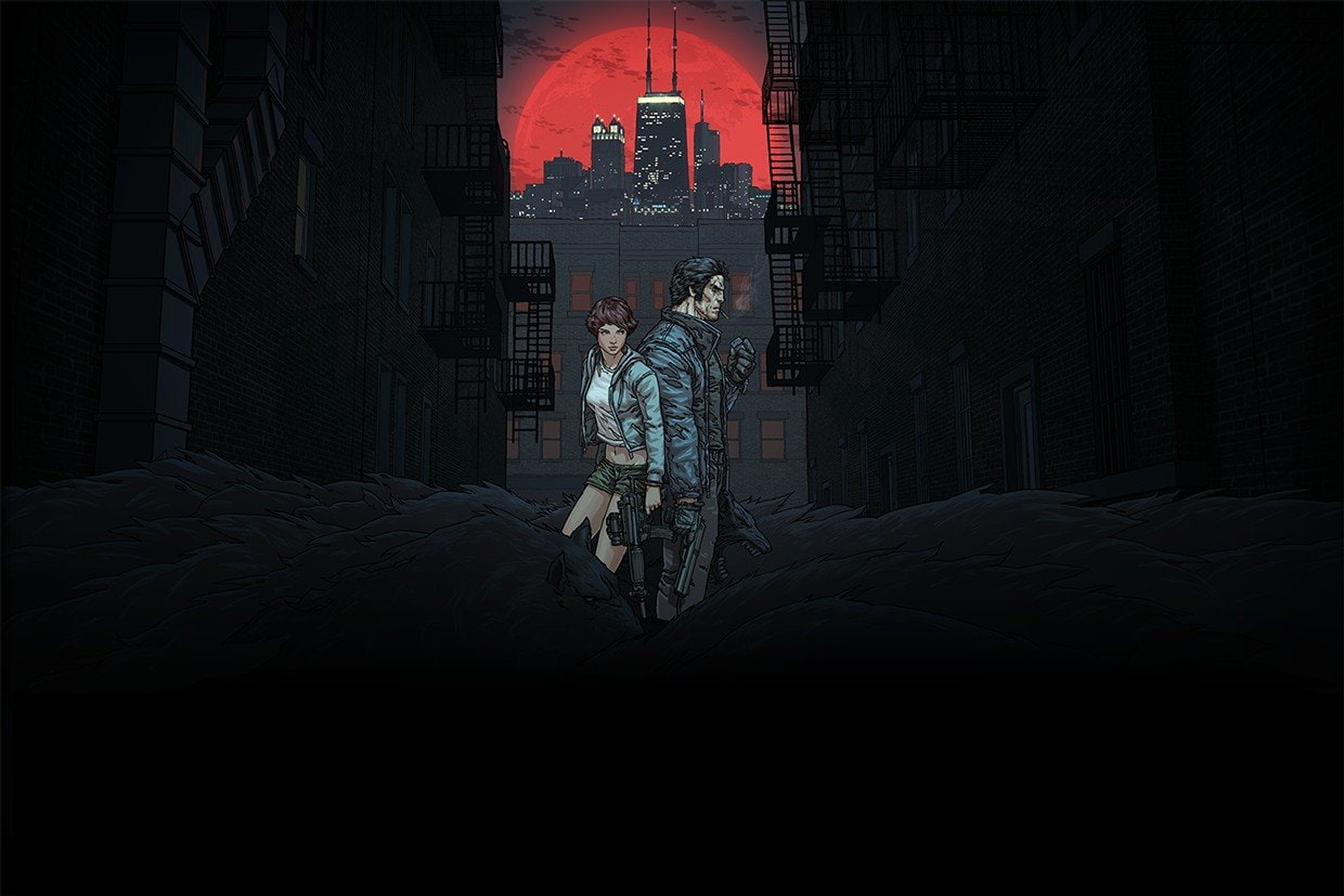 concepts, architecture, lifestyles, aircraft, 1240x827 px, communication, Red Sun, art, technology, full length, The Wolf Among Us, wolf, night, nice, standing, HD Wallpaper
