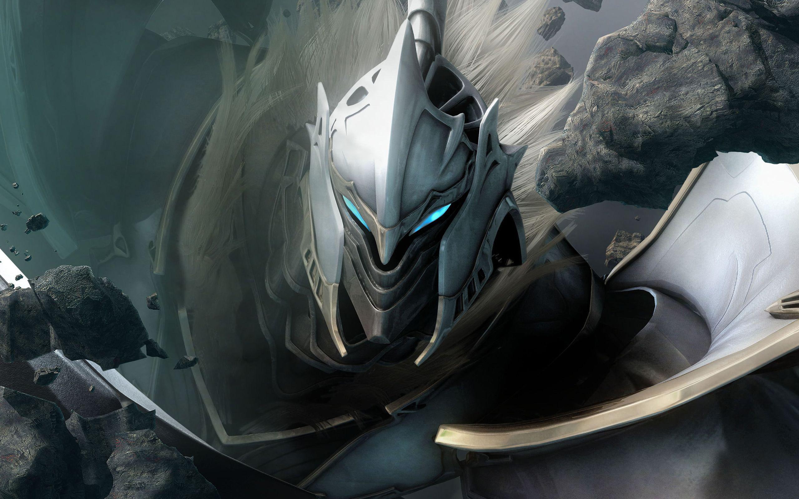knight, 2560x1600, white knight chronicles ii, gray, photo, face, white, games, ii, white knight chronicles, mask, chronicles, 2K, HD Wallpaper