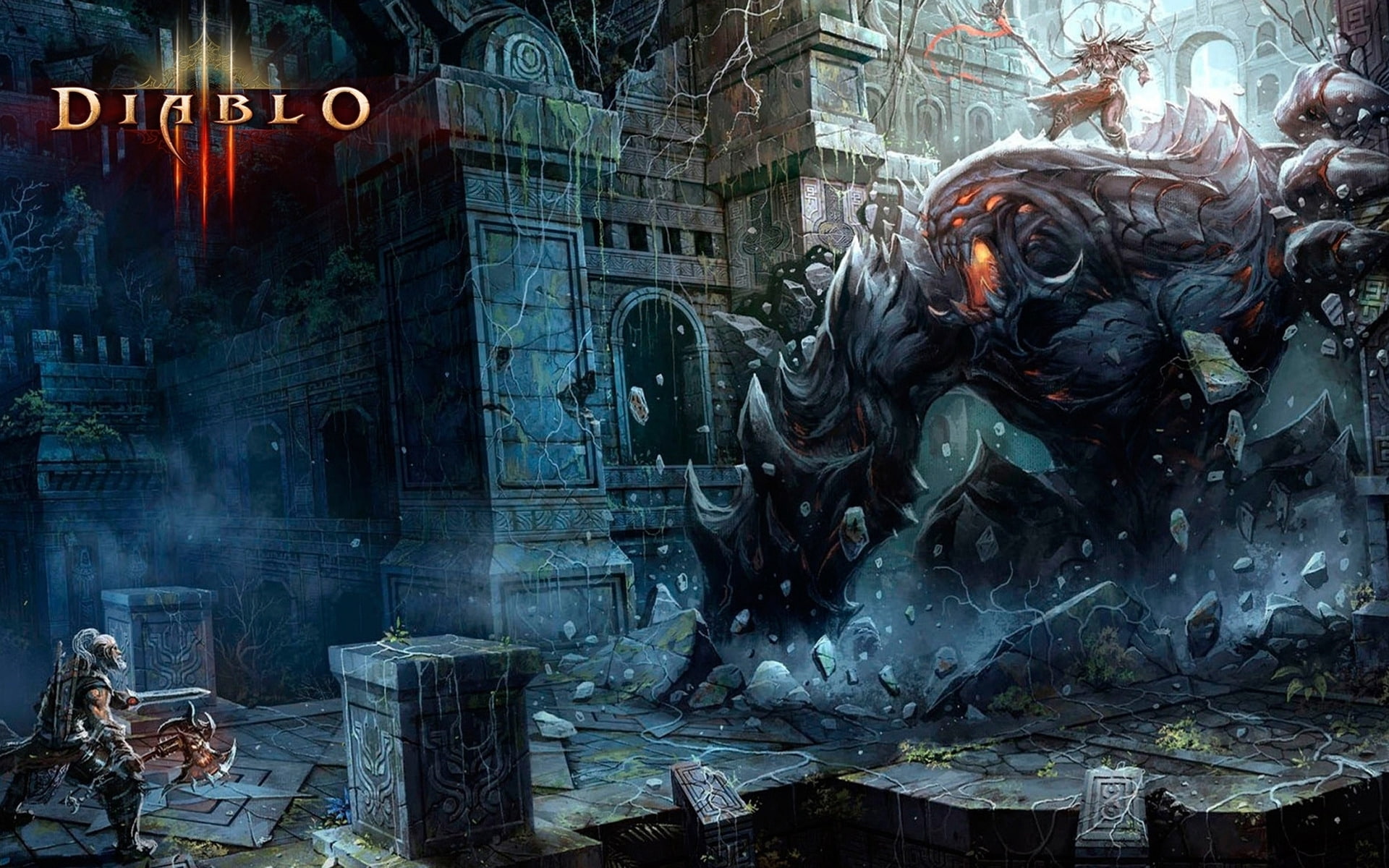 character, 1080P, diablo, monsters, poster, fantasy, role, HD Wallpaper