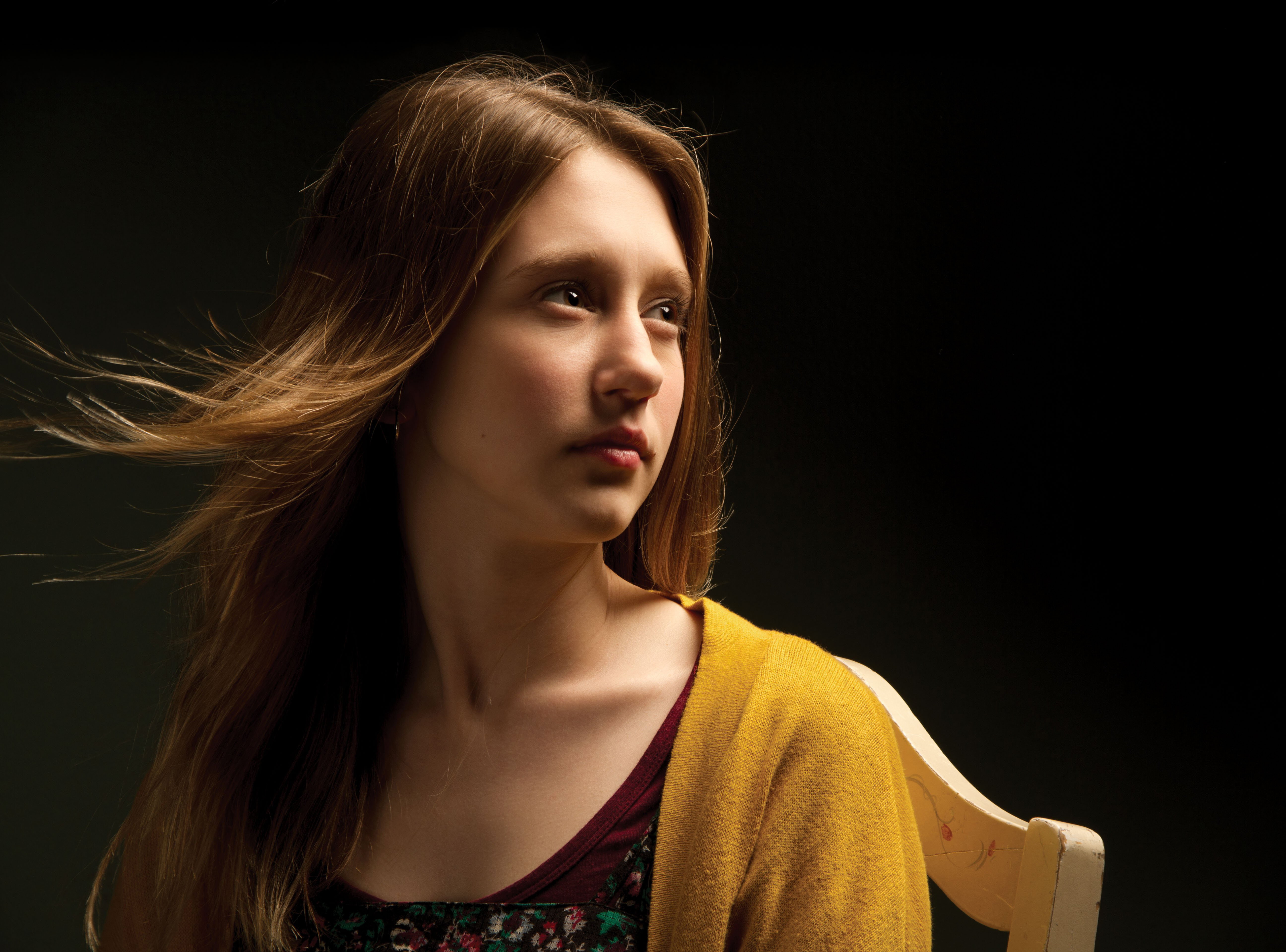 headshot, front view, contemplation, looking at camera, long hair, hair, top, teenager, American Horror Story, brown, Taissa Farmiga, young women, brown hair, HD Wallpaper