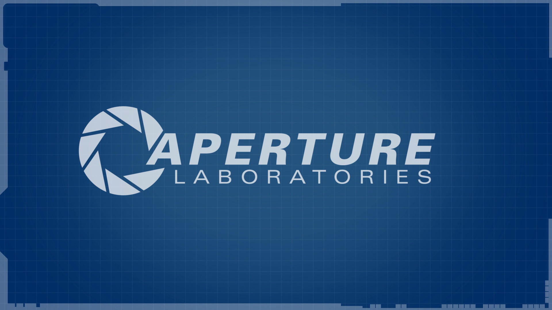 hd, aperture, laboratories, 1080P, logo, video games, caperture, portal, blue, HD Wallpaper