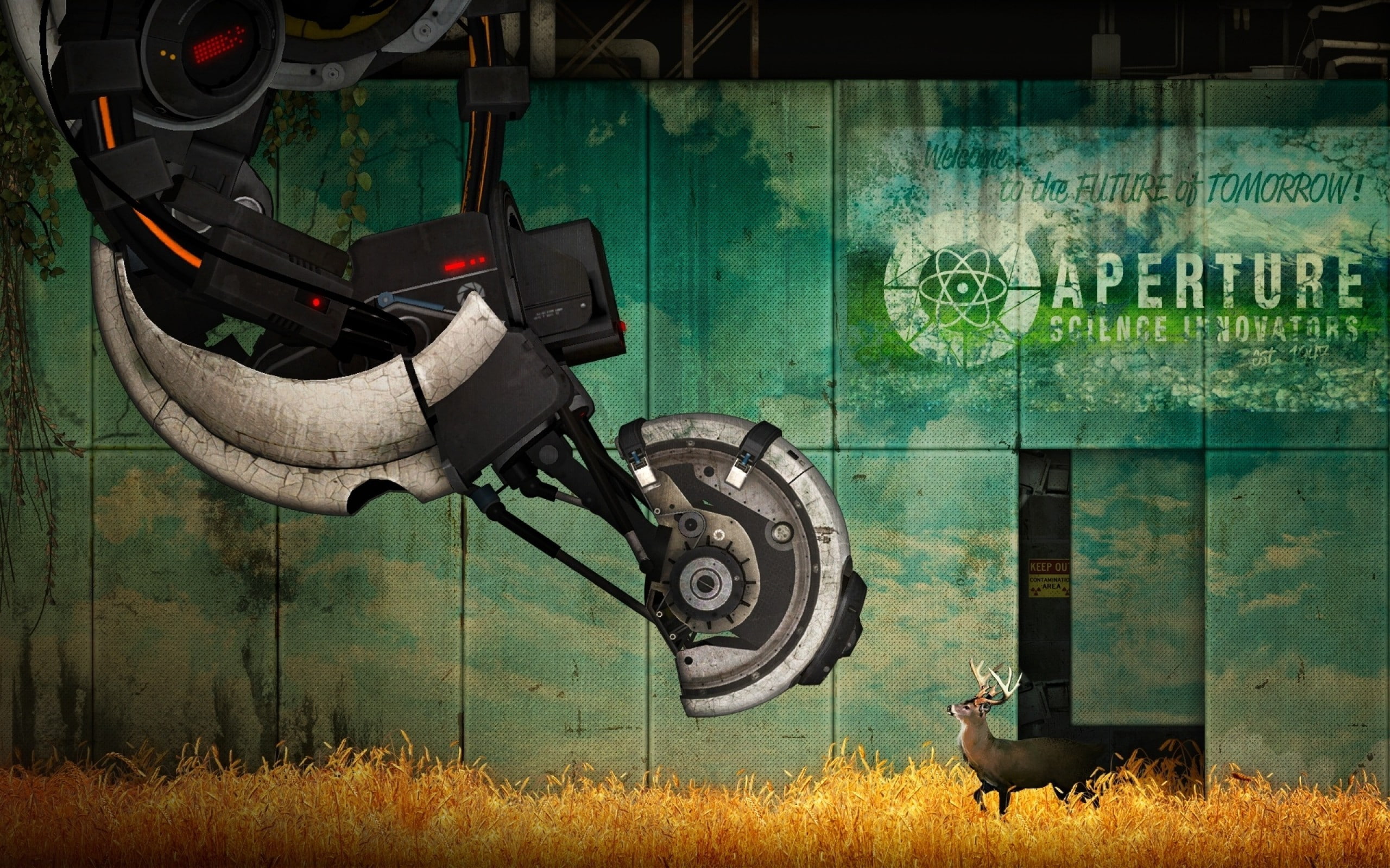 Portal (game), GLaDOS, 2K, Portal 2, Aperture Laboratories, HD Wallpaper