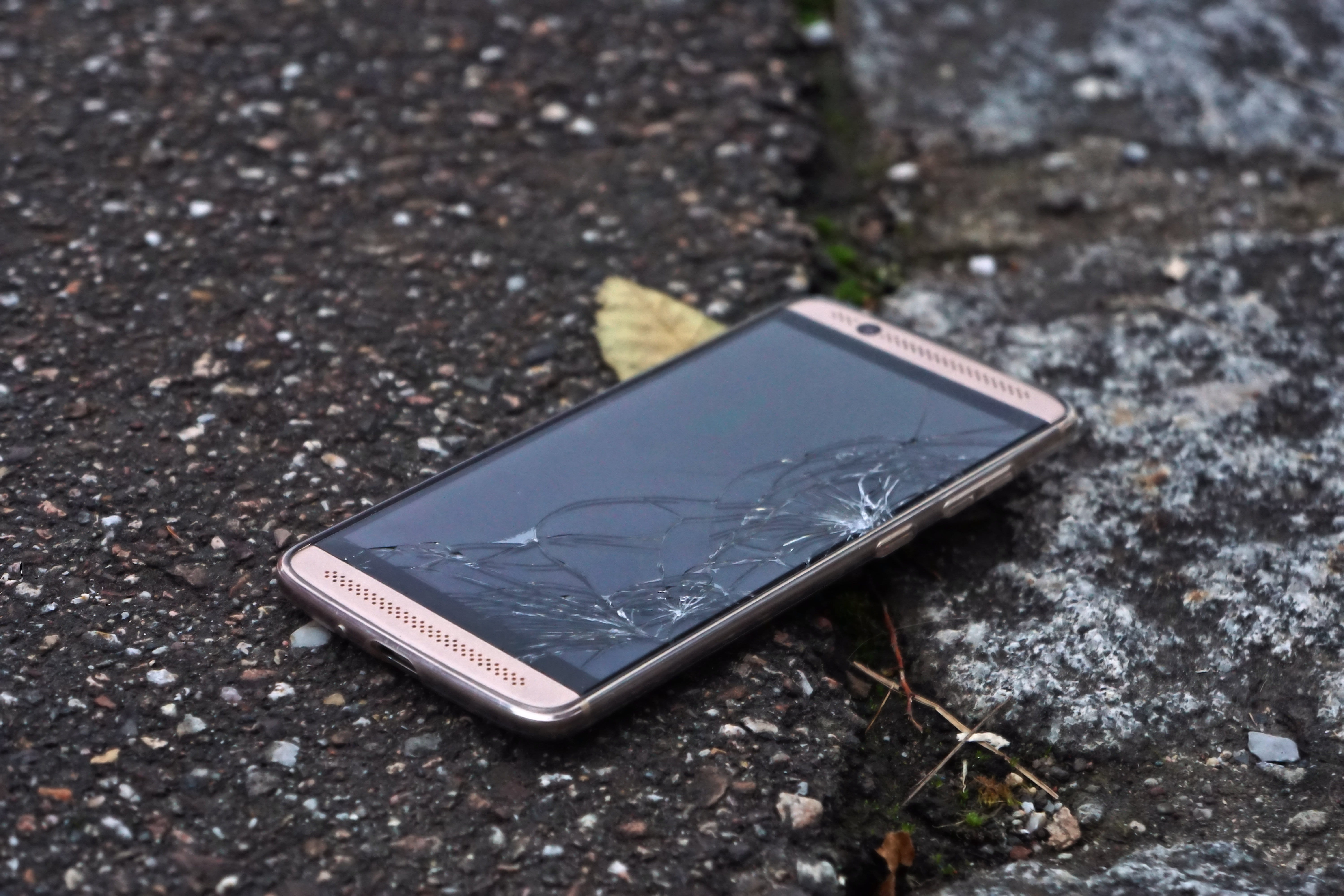 street, shattered glass, no people, cellphone, 5K, broken, android, silver, destroyed, misfortune, lost, communication, ruined, close-up, textured, smartphone, HD Wallpaper