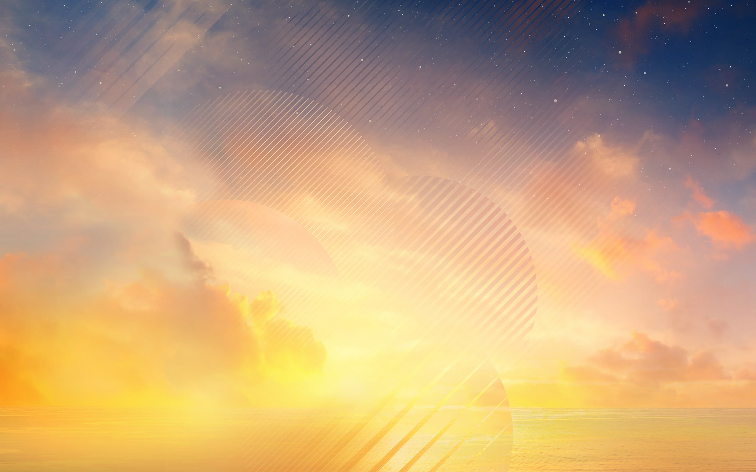sunset, Samsung, Note, Horizon, Stock, Galaxy, 2K, HD Wallpaper
