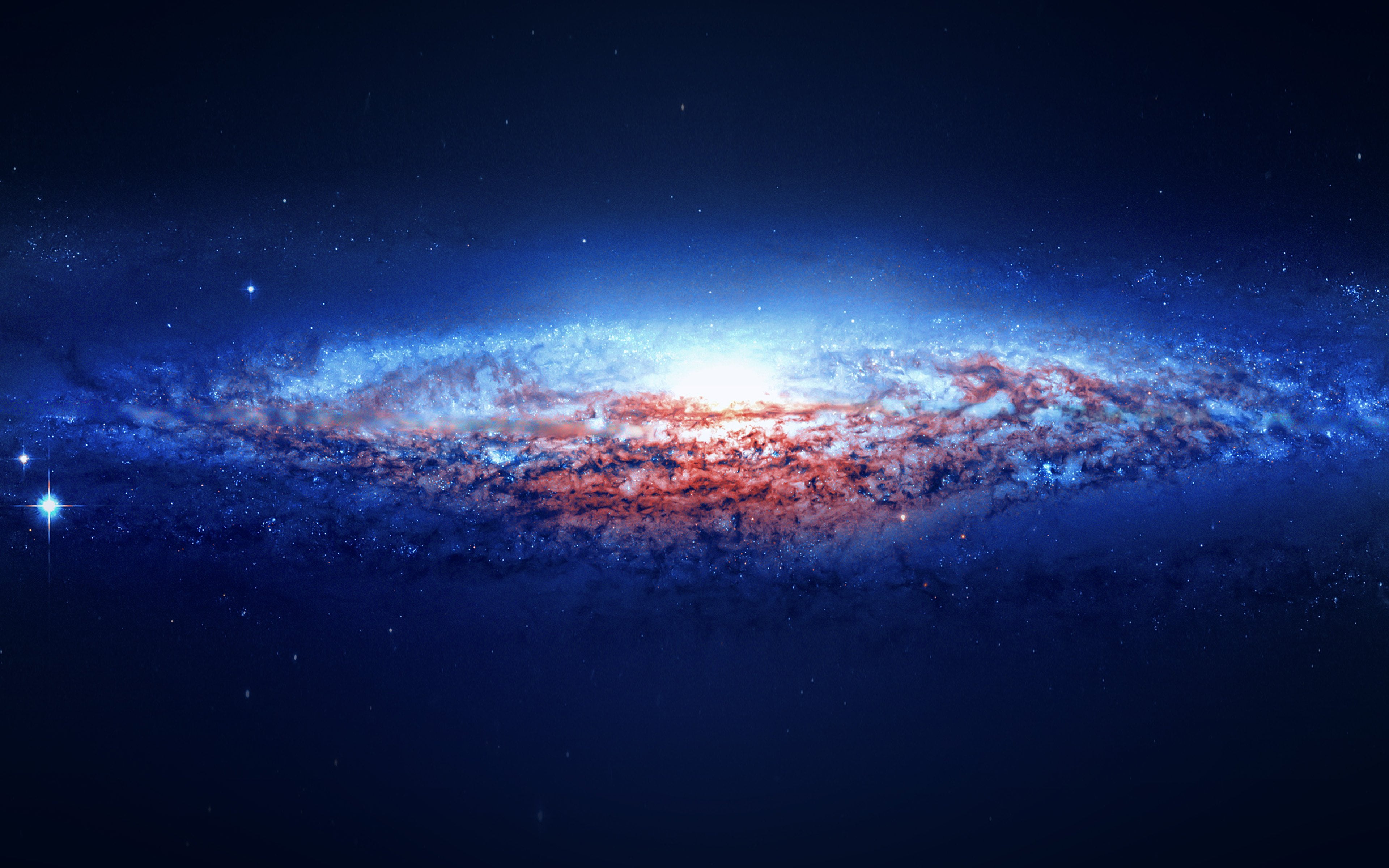 outdoors, planet earth, 4K, astronomy, star - space, s6, satellite view, galaxy, backgrounds, blue, space, glowing, space exploration, no people, nature, HD Wallpaper