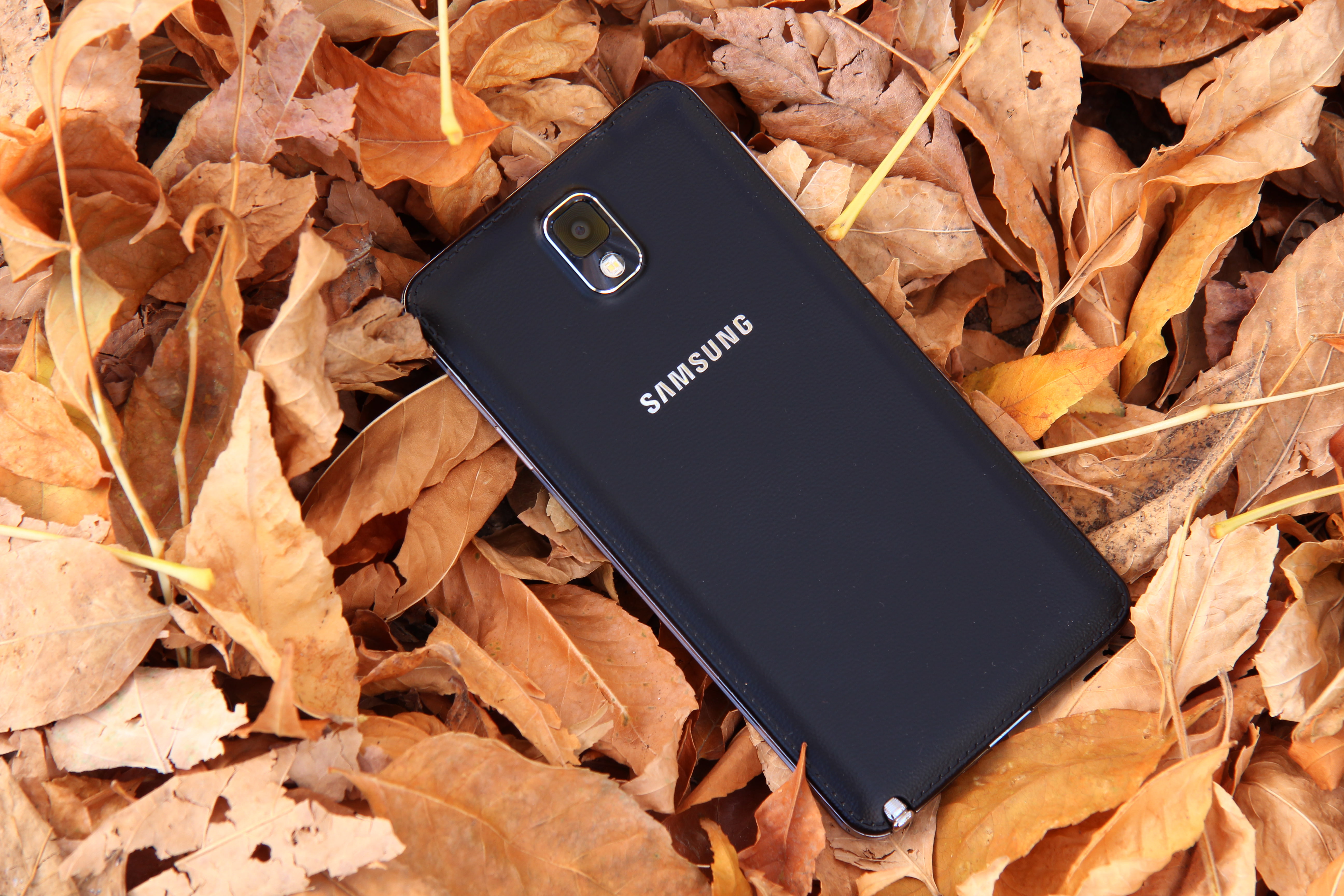S Pen, Stylus, black, Galaxy, Leather, Android, 5K, Note 3, Leaves, Telephone, Samsung, Smartphone, Phone, HD Wallpaper