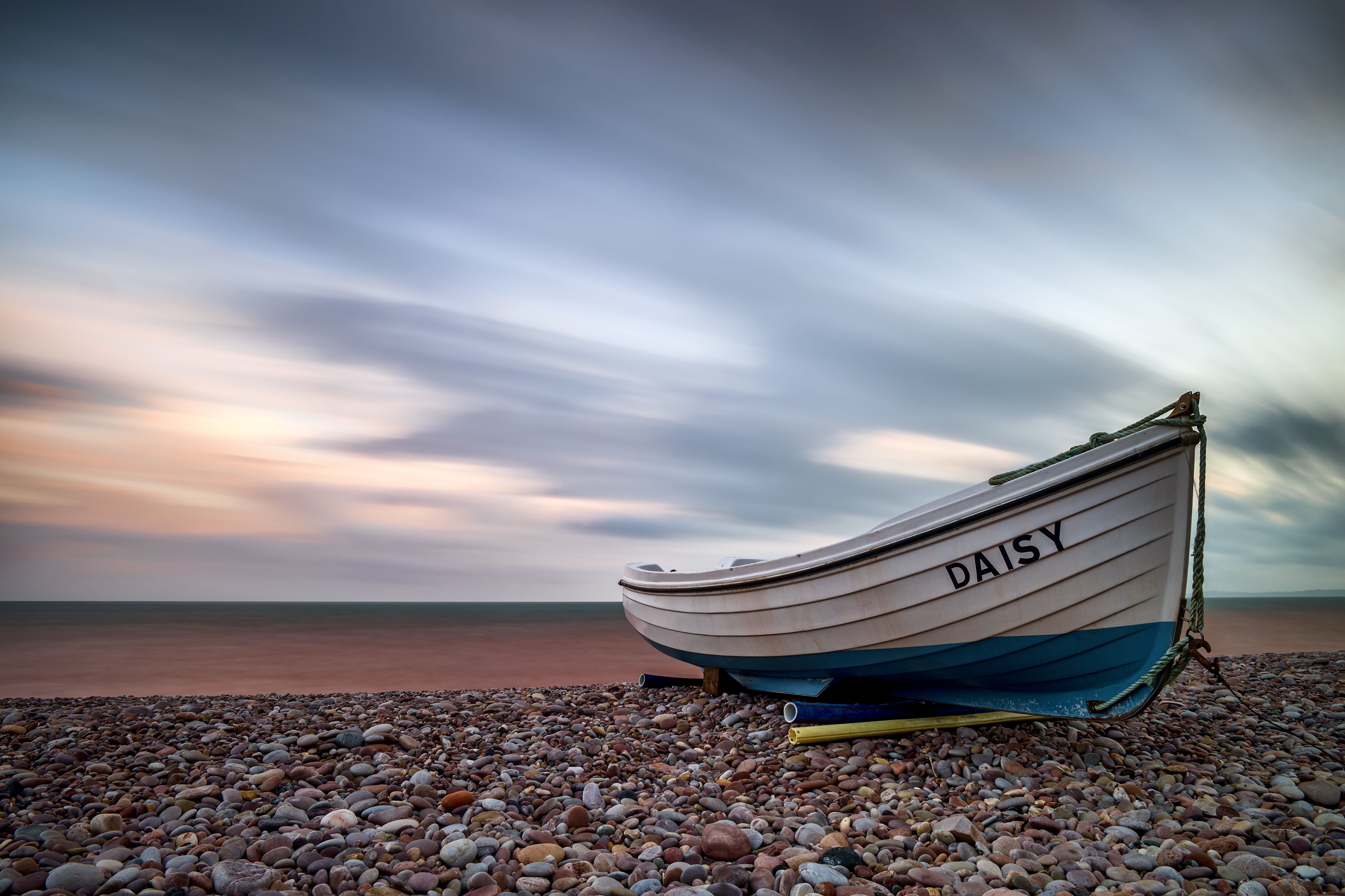 pebbles, outdoors, photography, kaya, white, samsung, beach, vacations, times, blue, jones, lapsed, boat, what am I gonna do, Daisy, coastline, Daisy, summer, HD Wallpaper