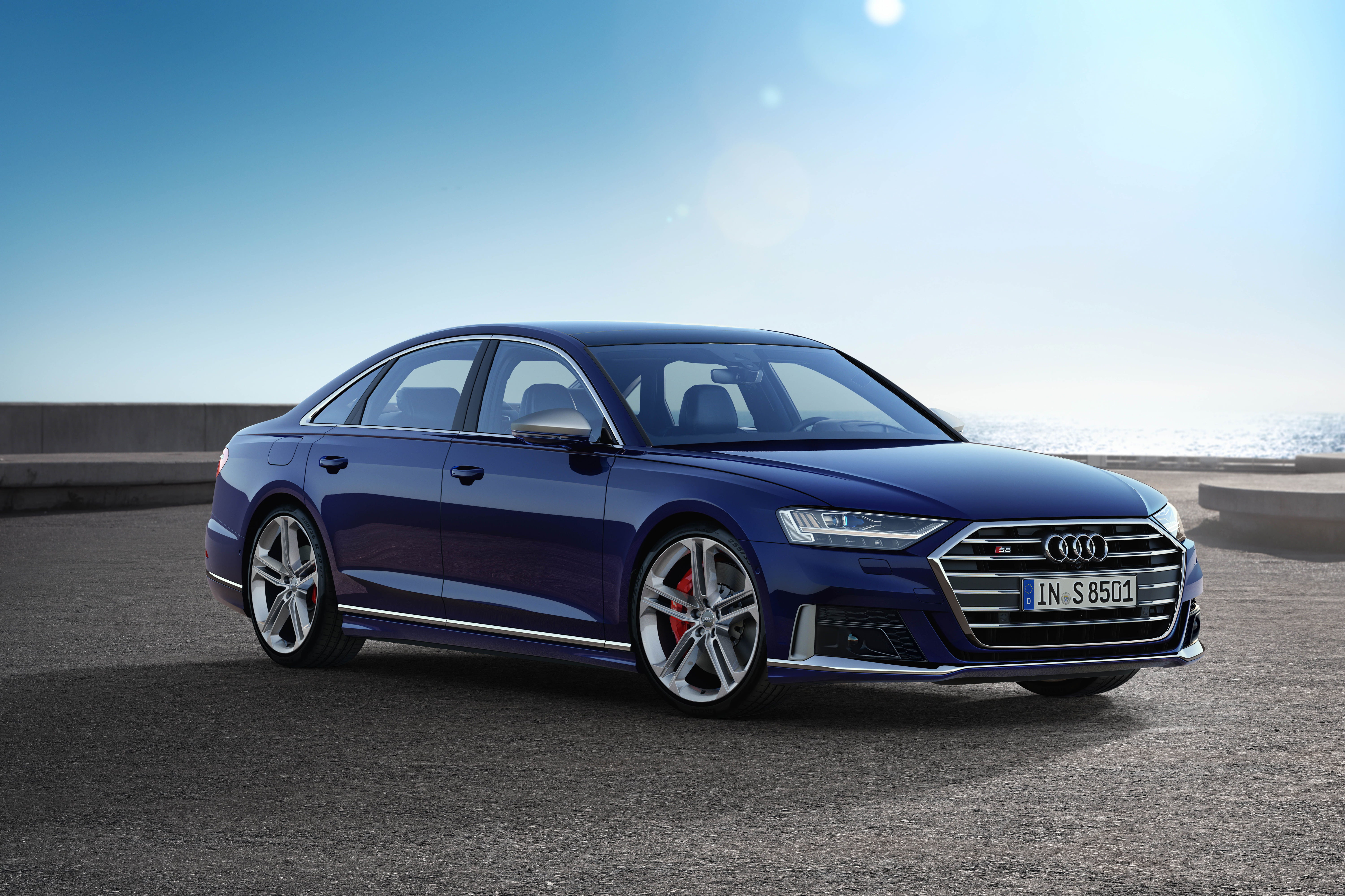 Vehicle, Luxury Car, Audi, Car, 5K, Blue Car, Audi S8, HD Wallpaper