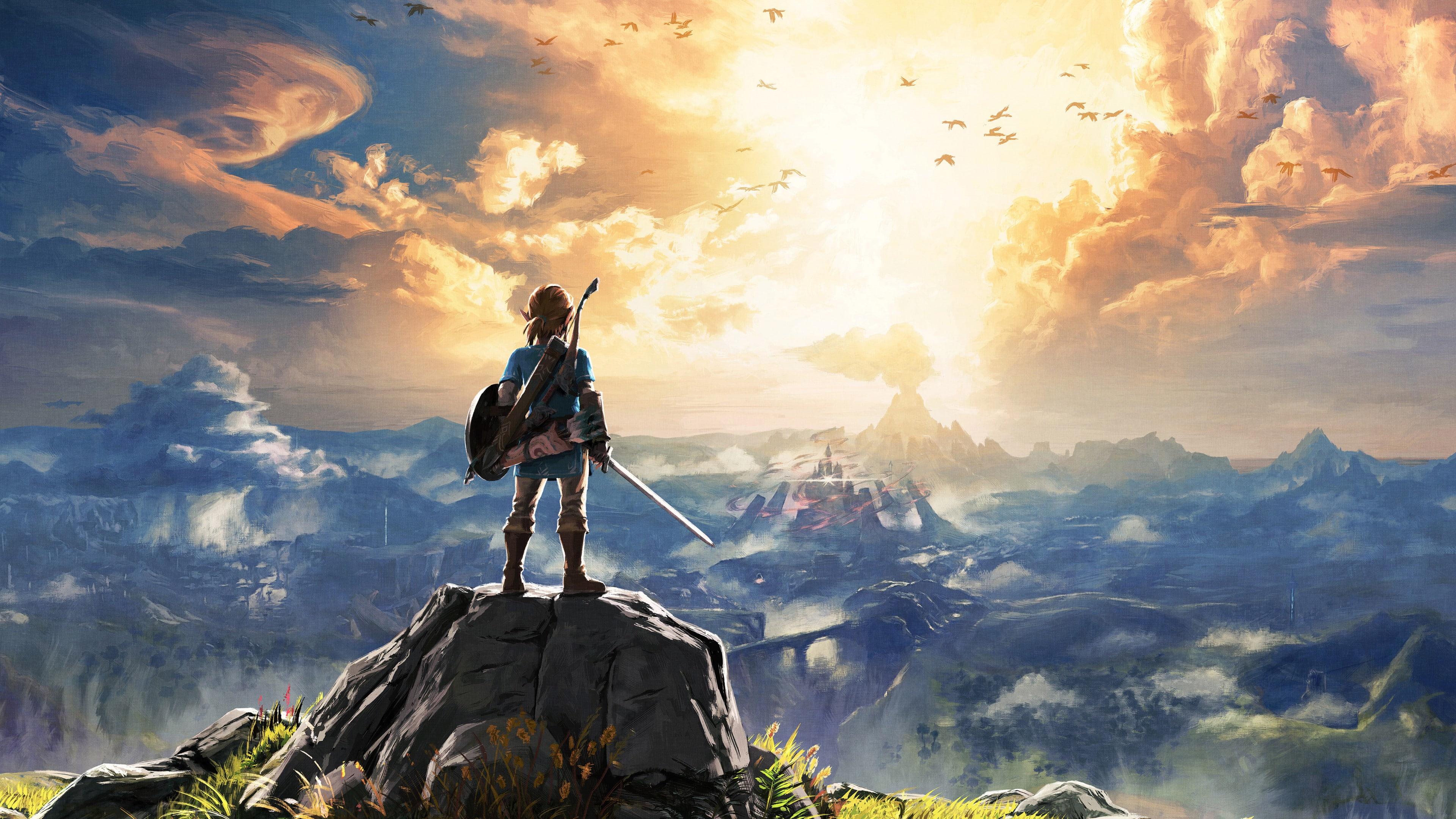 Wii U, NX, The Legend of Zelda: Breath of the Wild, 4K, monster, best games, HD Wallpaper