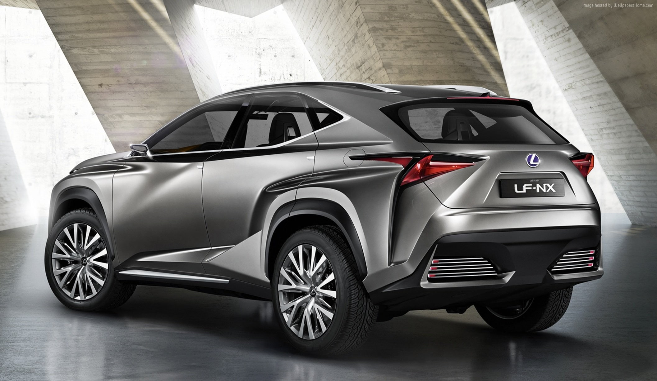 SUV, Hybryd, Silver, 1080P, Lexus LF NX, HD Wallpaper