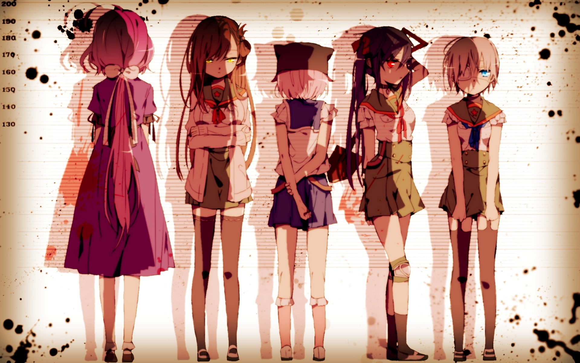 casual clothing, lifestyles, reflection, three quarter length, adult, Ebisuzawa Kurumi, Sakura Megumi, Gakkou Gurashi!, leisure activity, women, group of people, HD Wallpaper